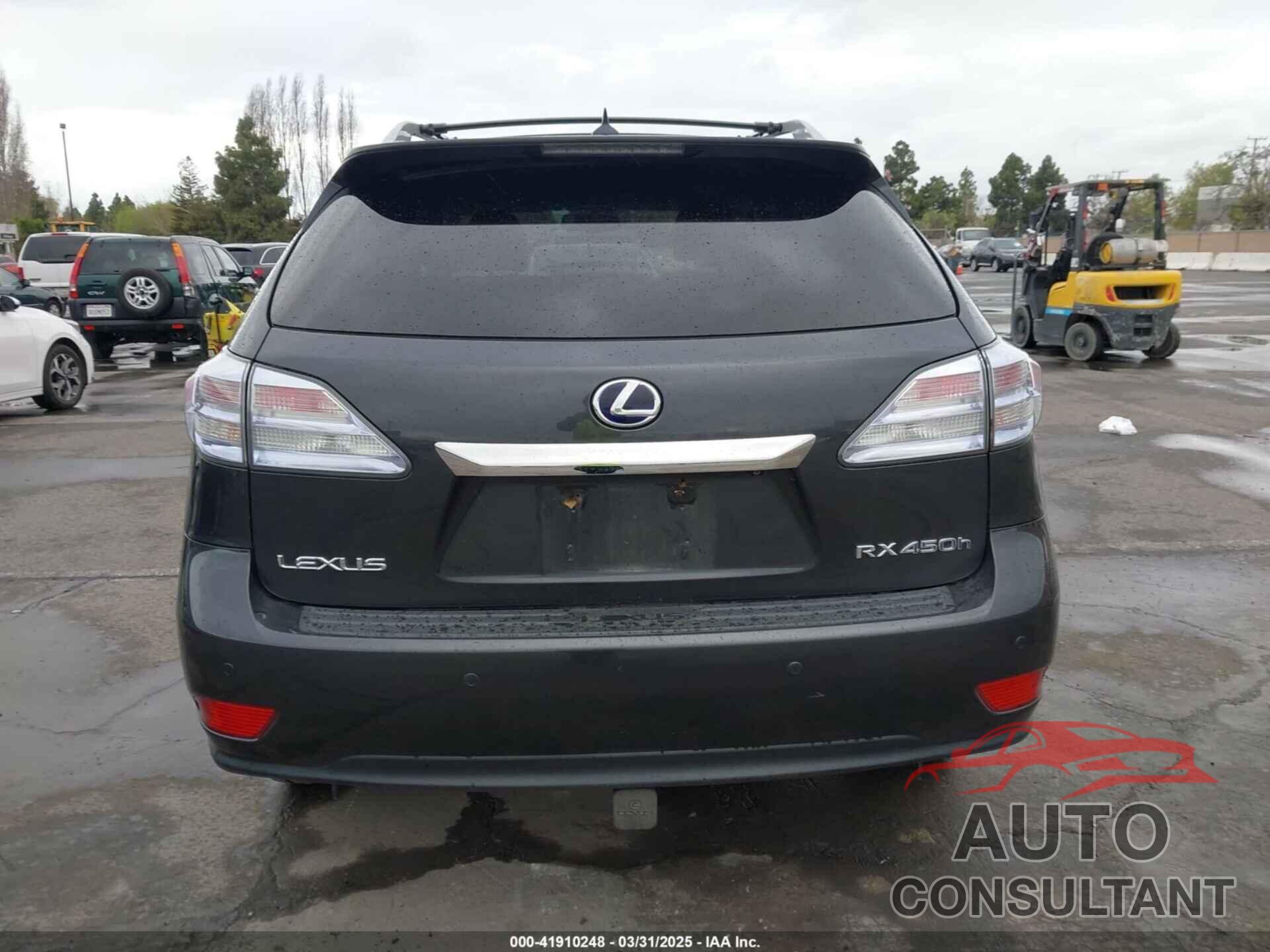 LEXUS RX 450H 2010 - JTJBC1BA7A2415024