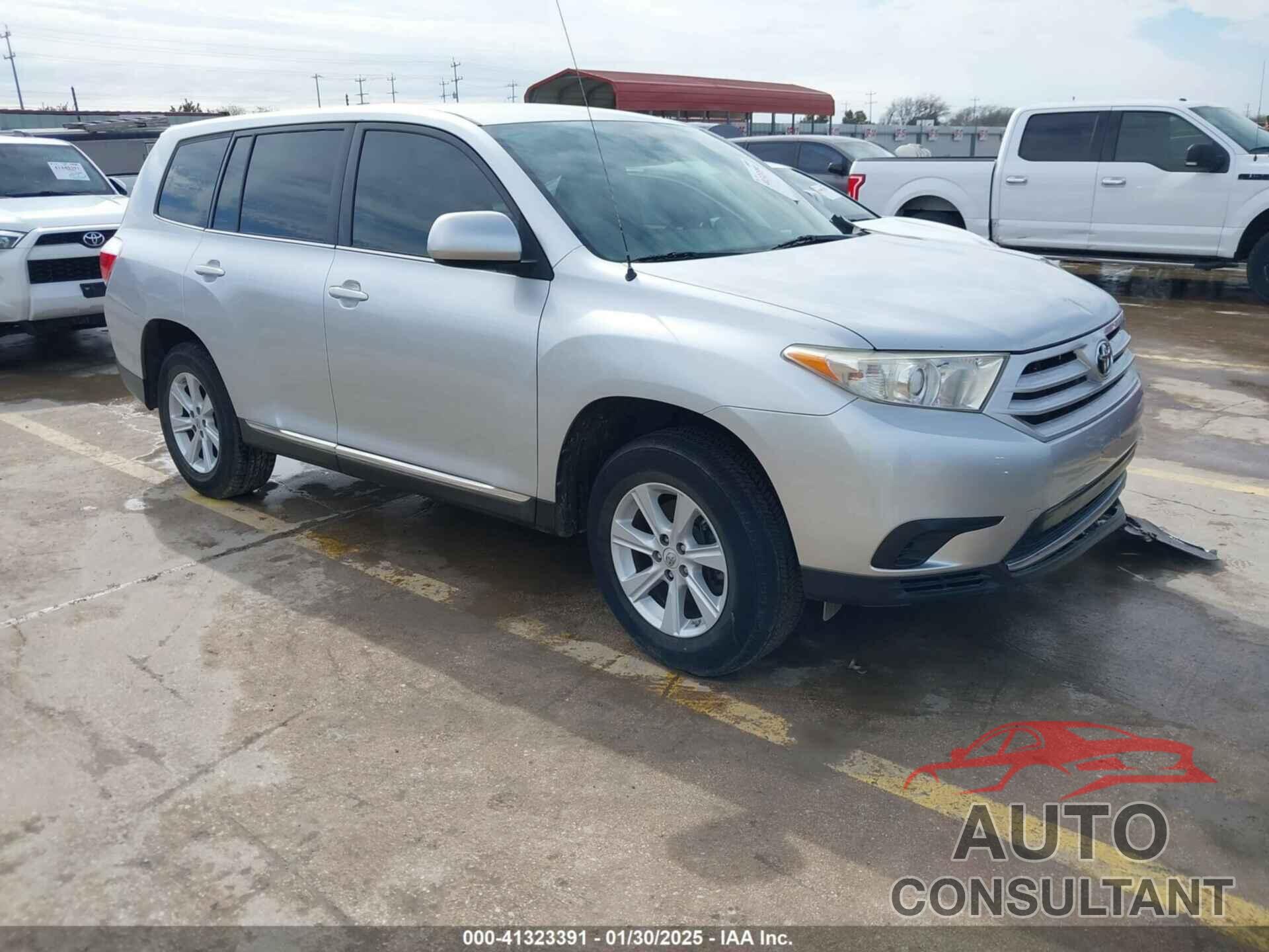 TOYOTA HIGHLANDER 2012 - 5TDZA3EH8CS018803