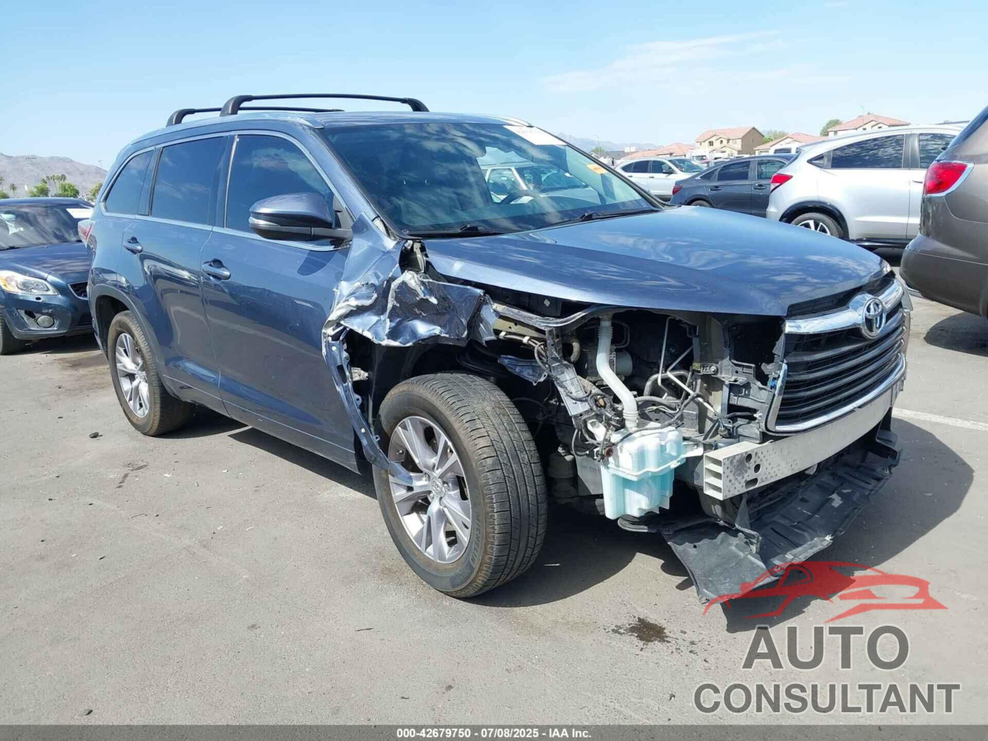 TOYOTA HIGHLANDER 2015 - 5TDKKRFH0FS109892