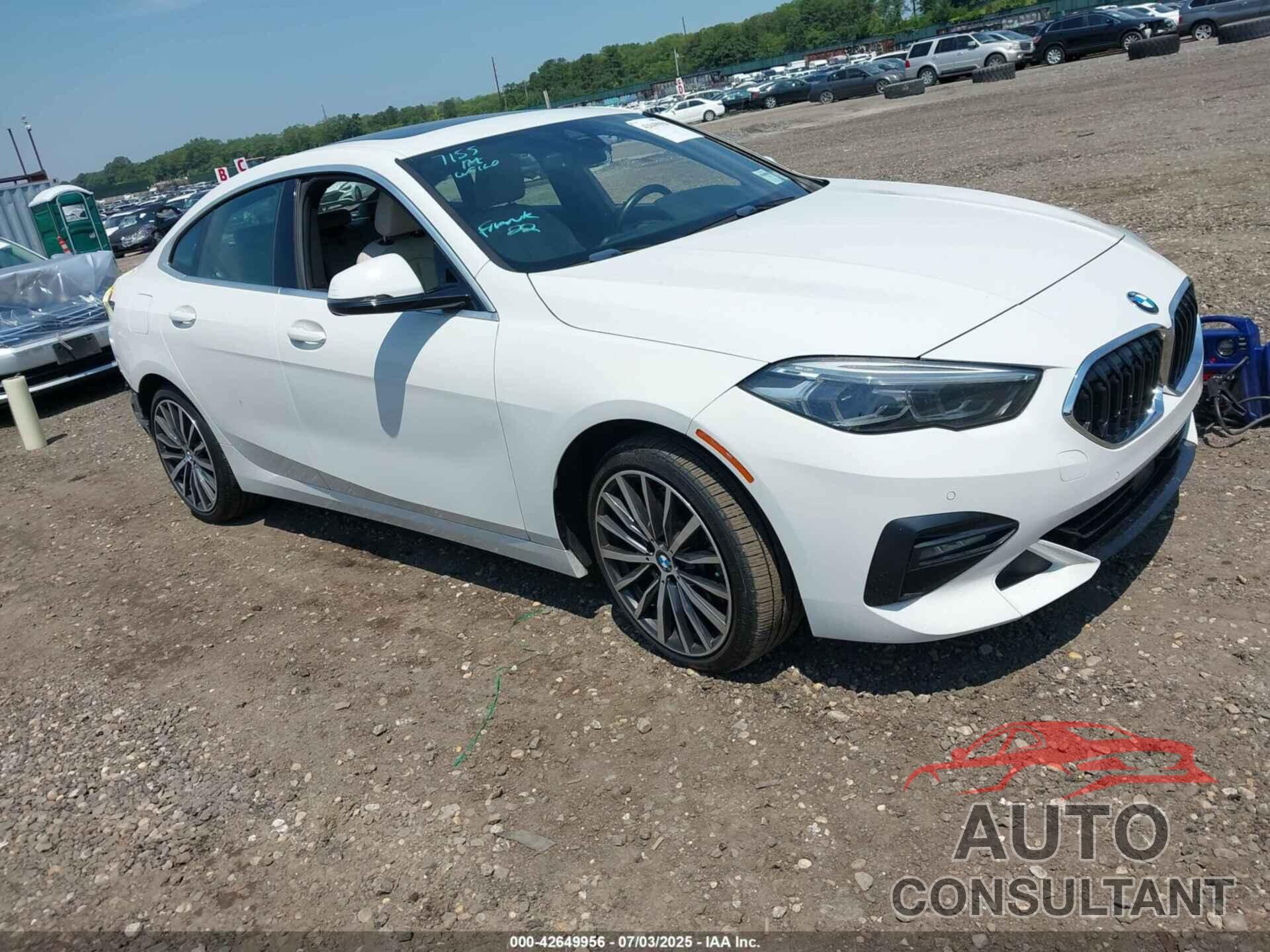 BMW 228I GRAN COUPE 2021 - WBA73AK01M7G55452