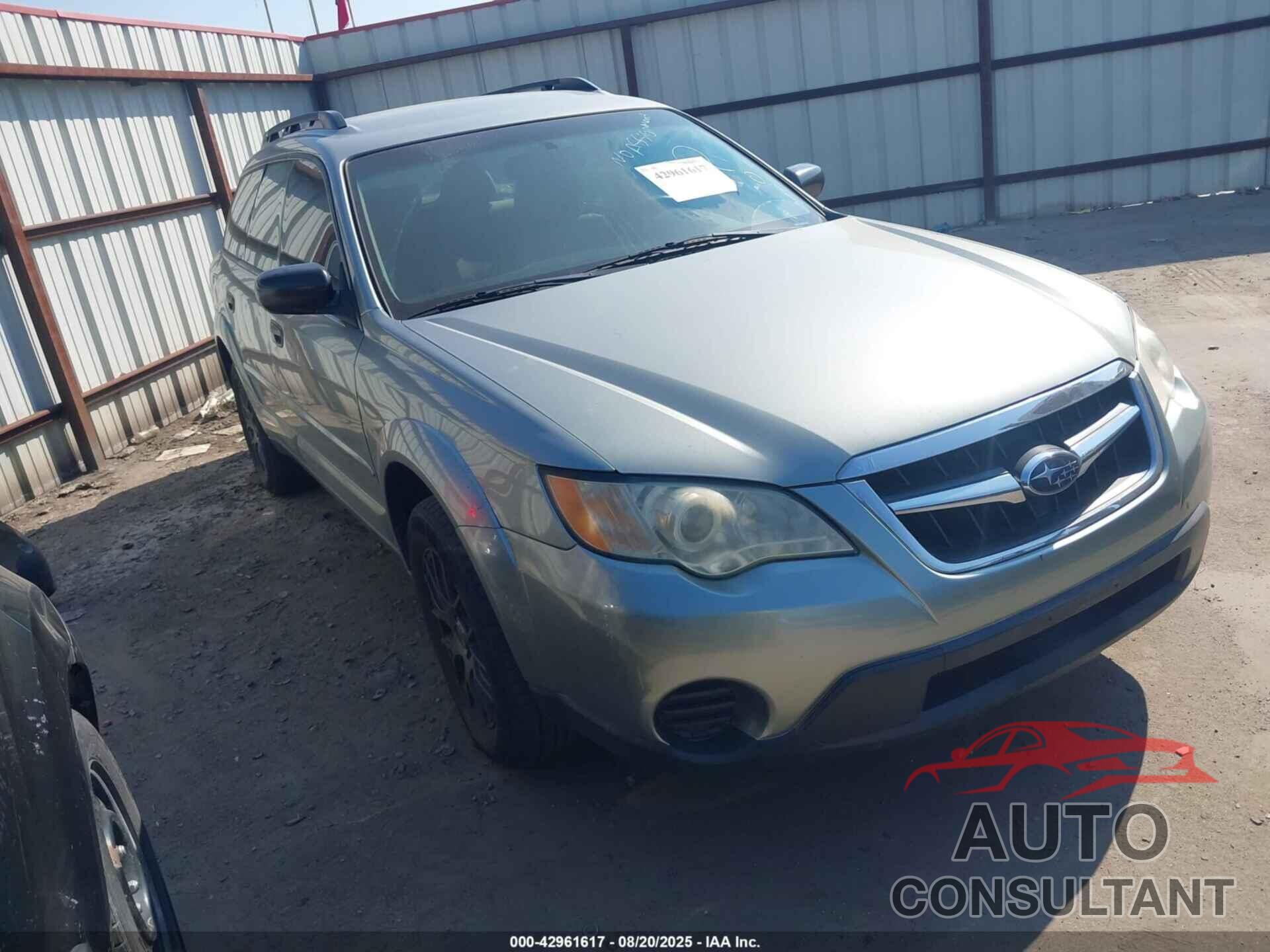 SUBARU OUTBACK 2009 - 4S4BP60C597340858