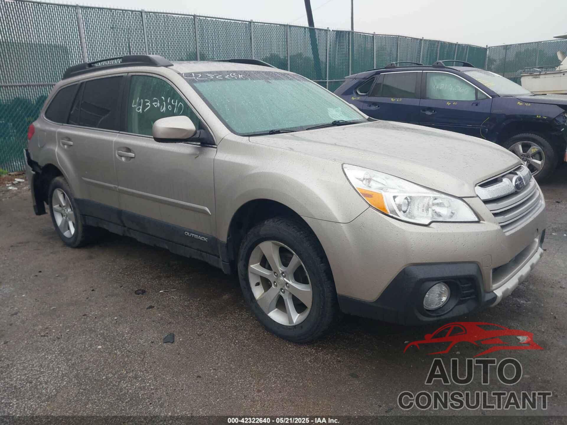 SUBARU OUTBACK 2014 - 4S4BRCLC7E3213826