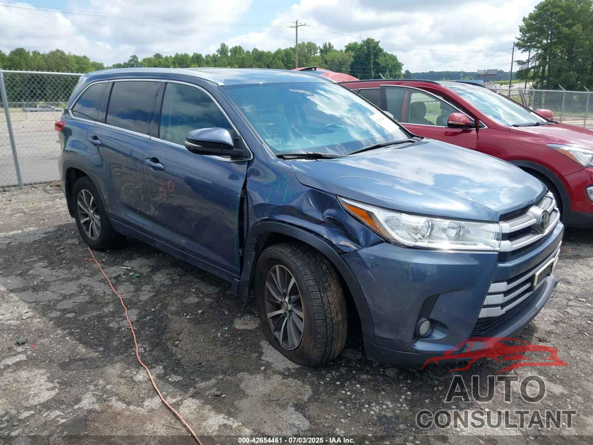 TOYOTA HIGHLANDER 2017 - 5TDJZRFH0HS446783