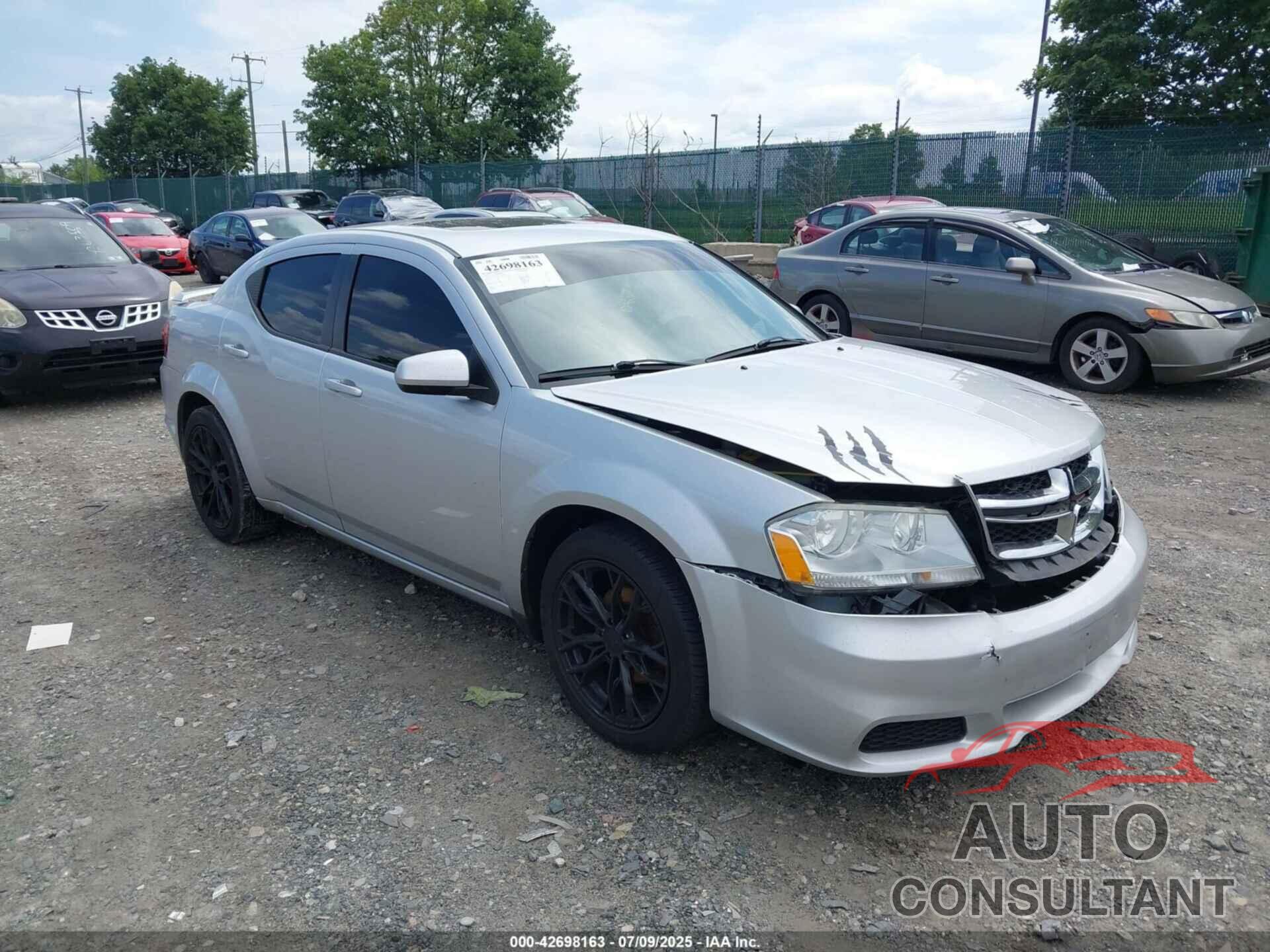 DODGE AVENGER 2012 - 1C3CDZCB1CN286987
