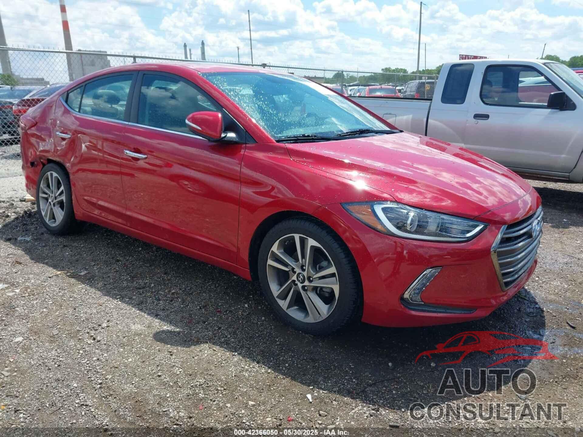 HYUNDAI ELANTRA 2017 - 5NPD84LF8HH070796