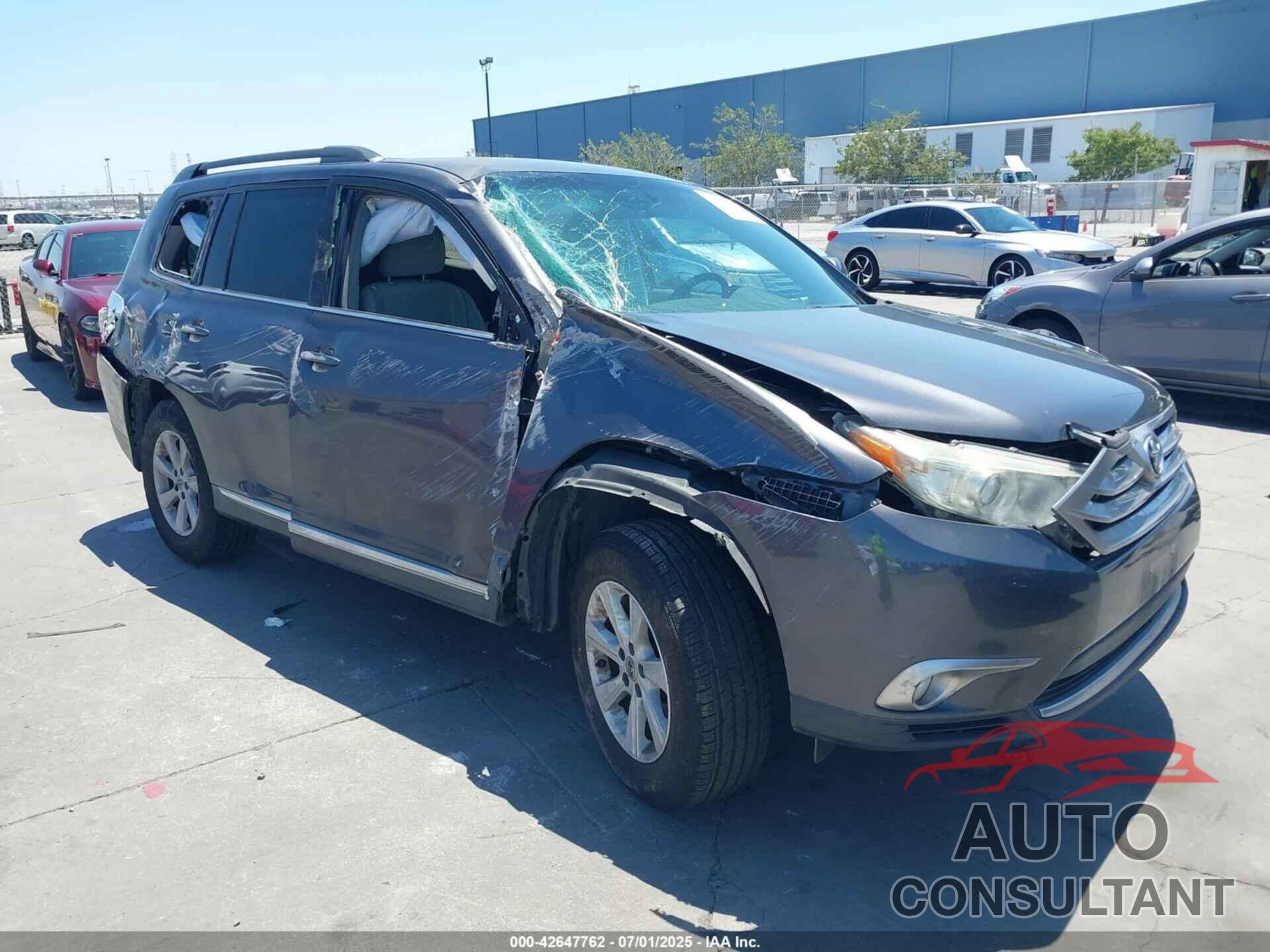 TOYOTA HIGHLANDER 2013 - 5TDZK3EH5DS095398