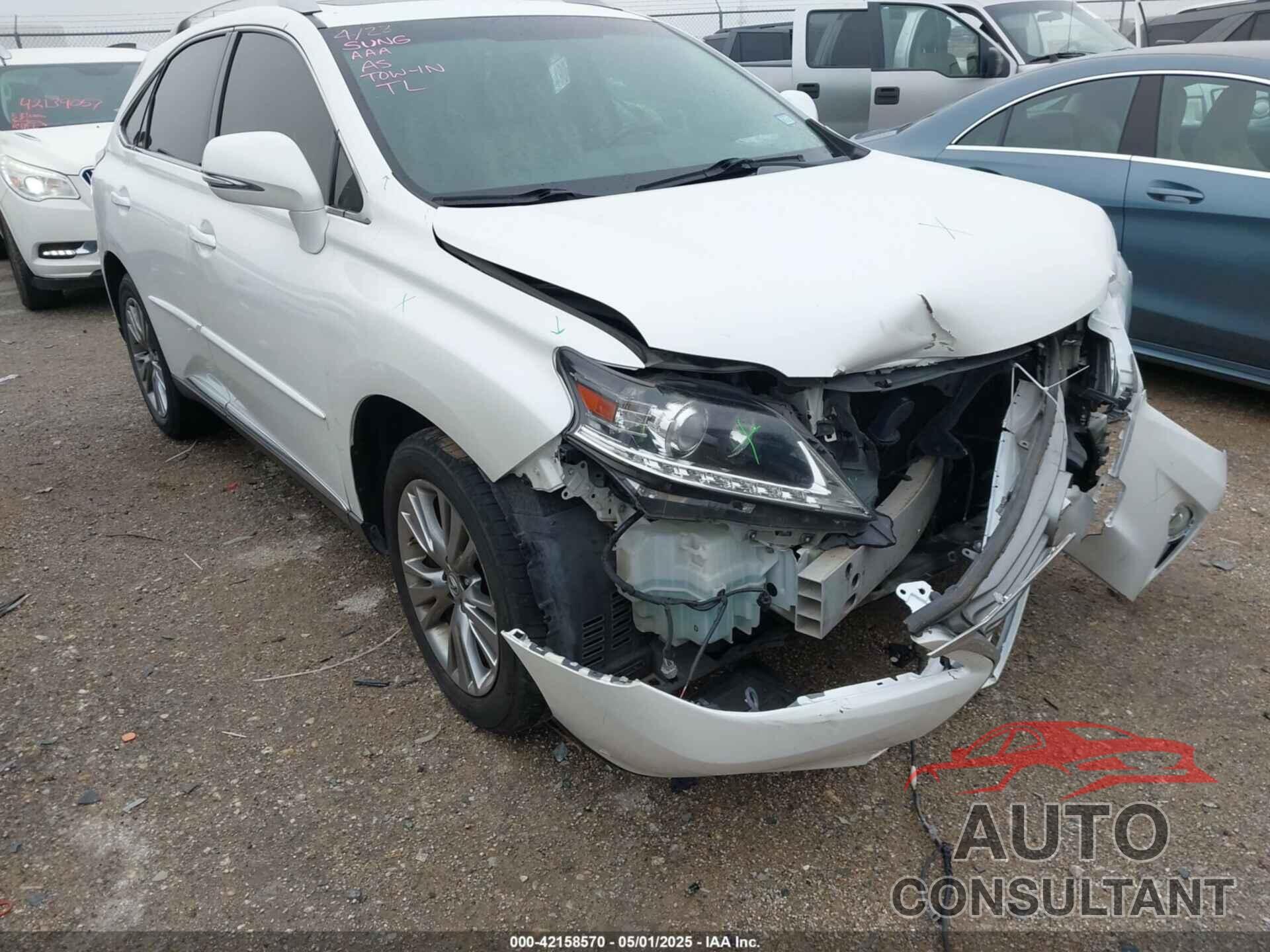 LEXUS RX 350 2014 - JTJZK1BA0E2011201