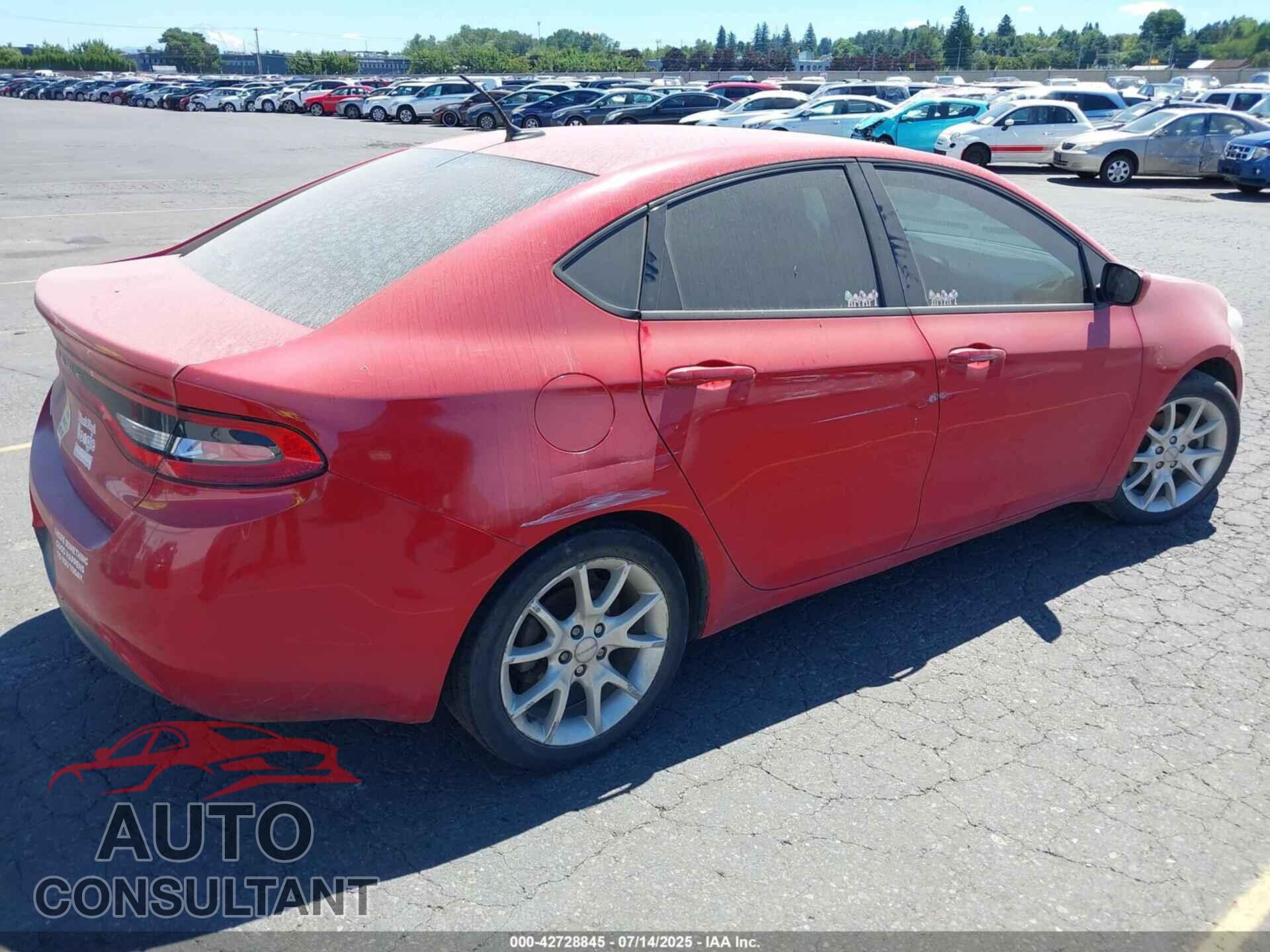DODGE DART 2014 - 1C3CDFAAXED668629