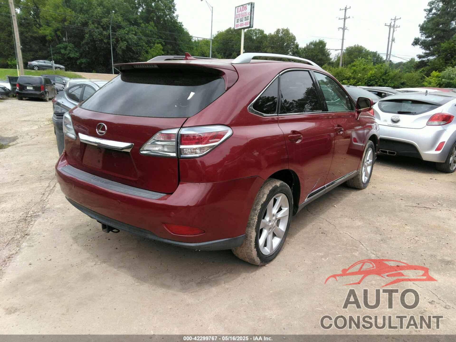 LEXUS RX 350 2010 - 2T2ZK1BA4AC029940