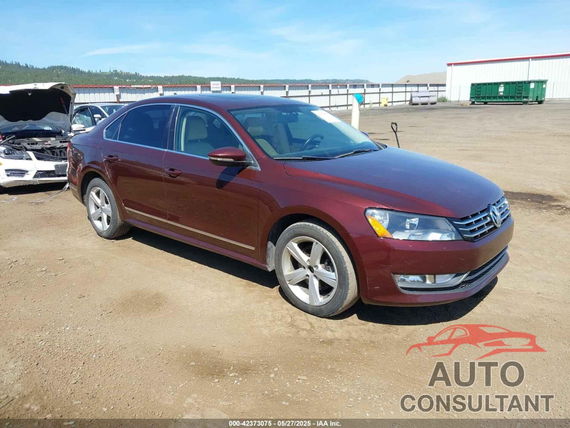 VOLKSWAGEN PASSAT 2012 - 1VWBN7A3XCC097252