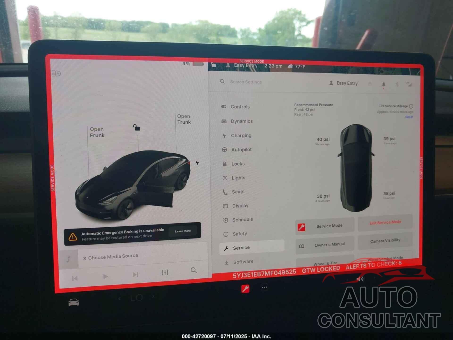 TESLA MODEL 3 2021 - 5YJ3E1EB7MF049525
