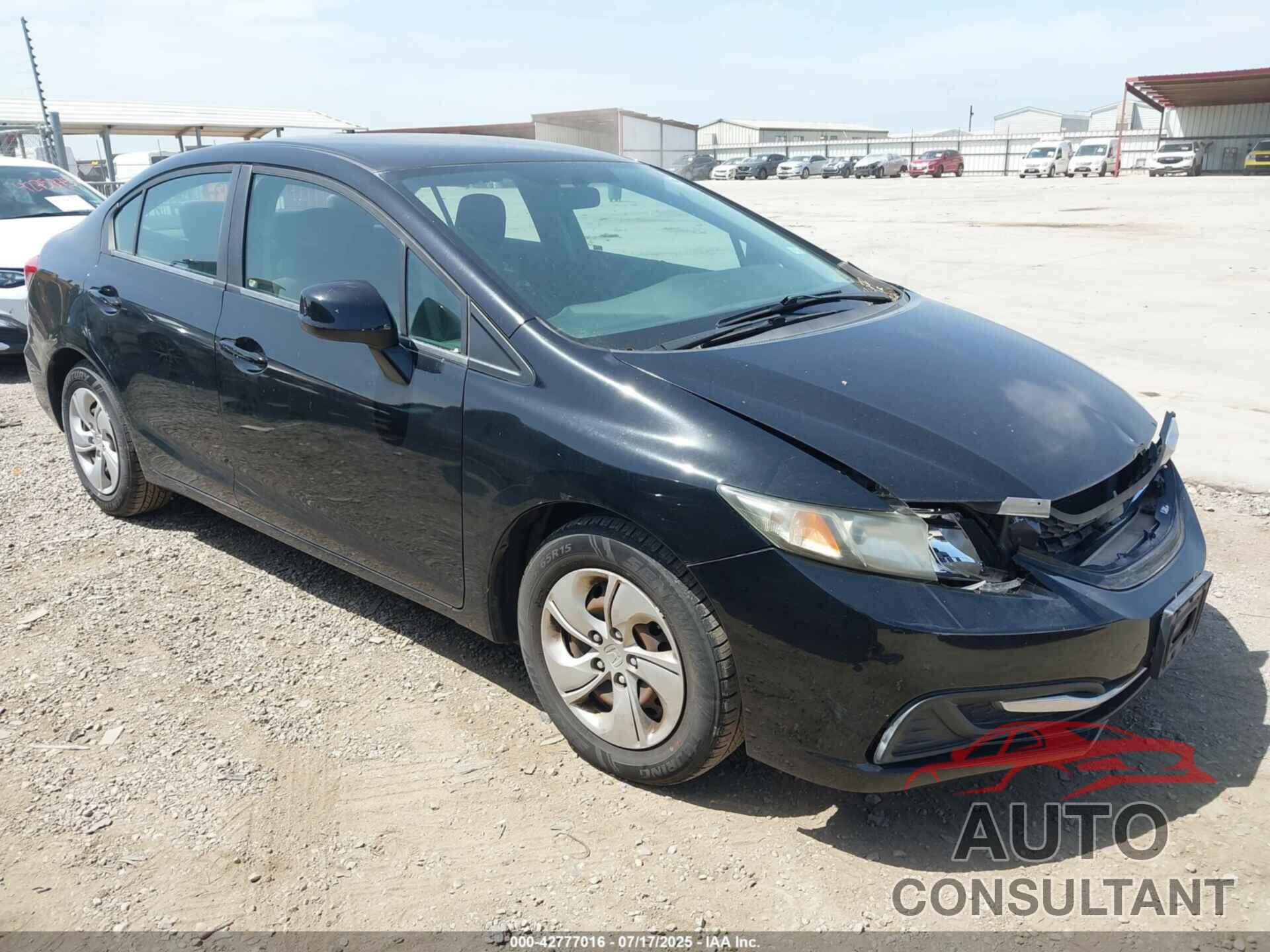 HONDA CIVIC 2013 - 19XFB2F57DE063466