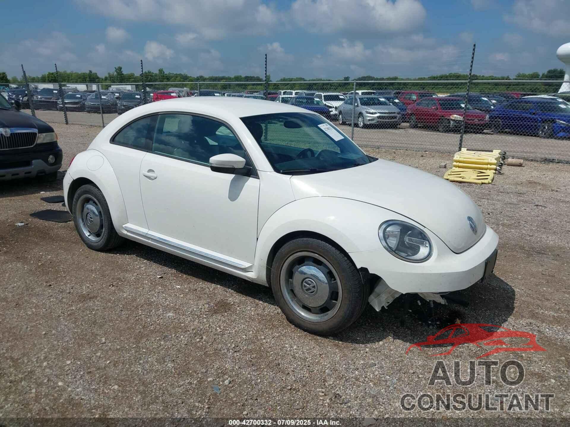 VOLKSWAGEN BEETLE 2012 - 3VWJP7AT8CM620403