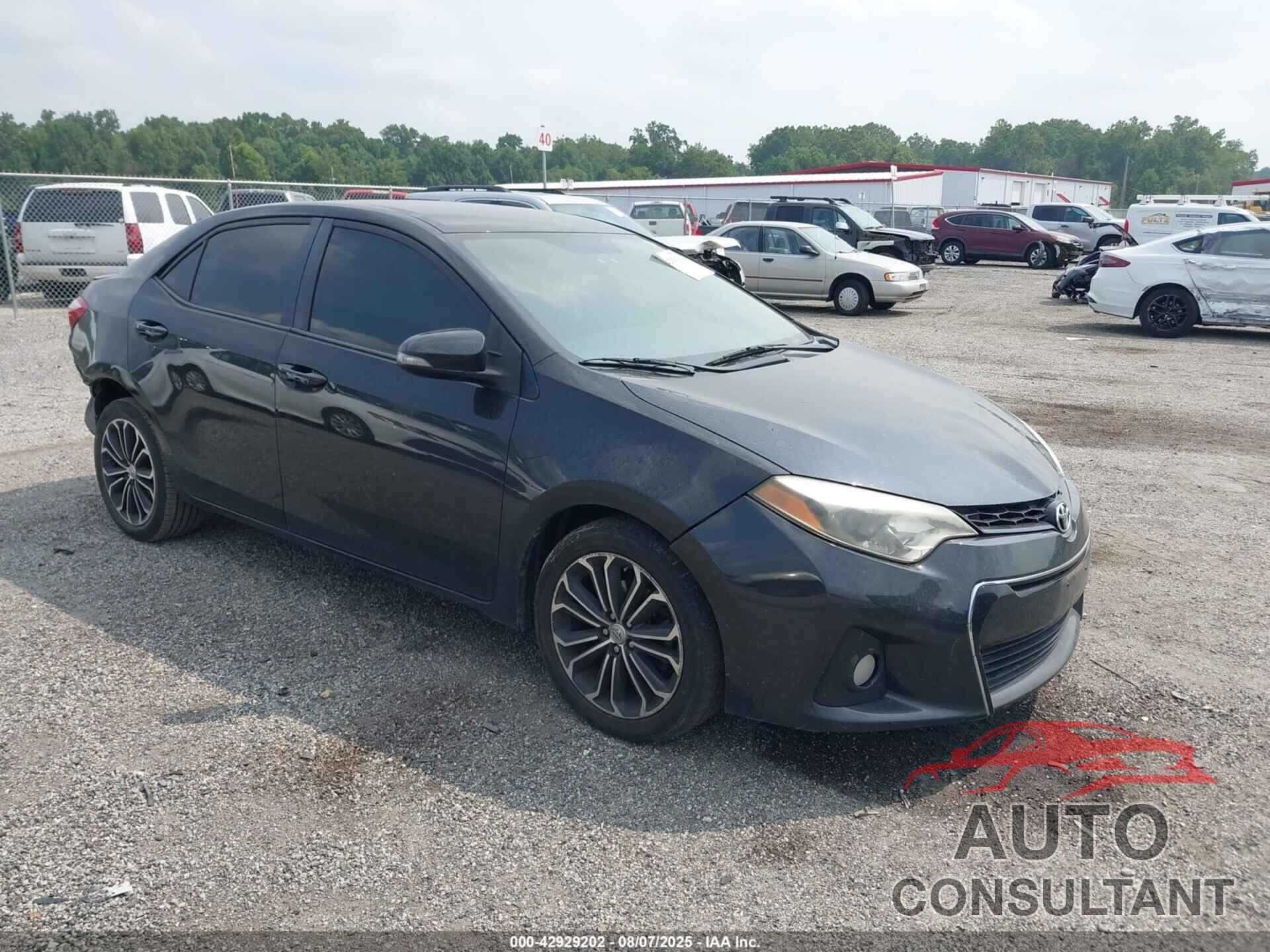TOYOTA COROLLA 2015 - 2T1BURHE1FC306642