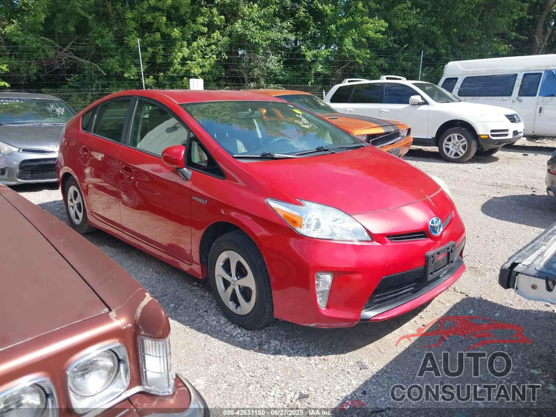 TOYOTA PRIUS 2012 - JTDKN3DU5C5477362