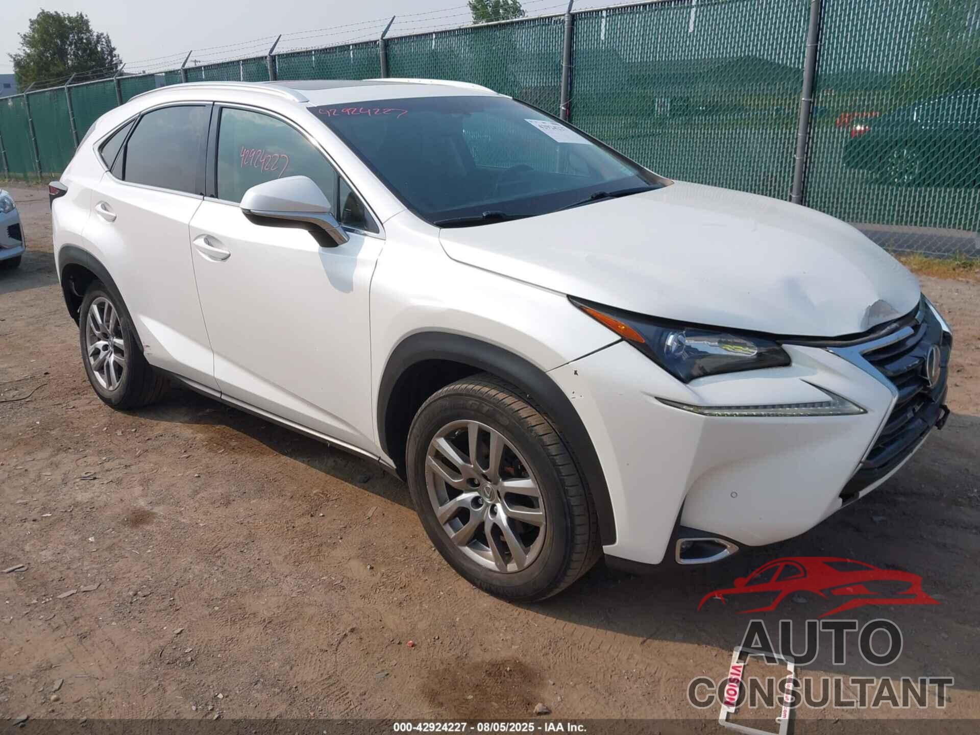 LEXUS NX 200T 2015 - JTJBARBZ0F2018269