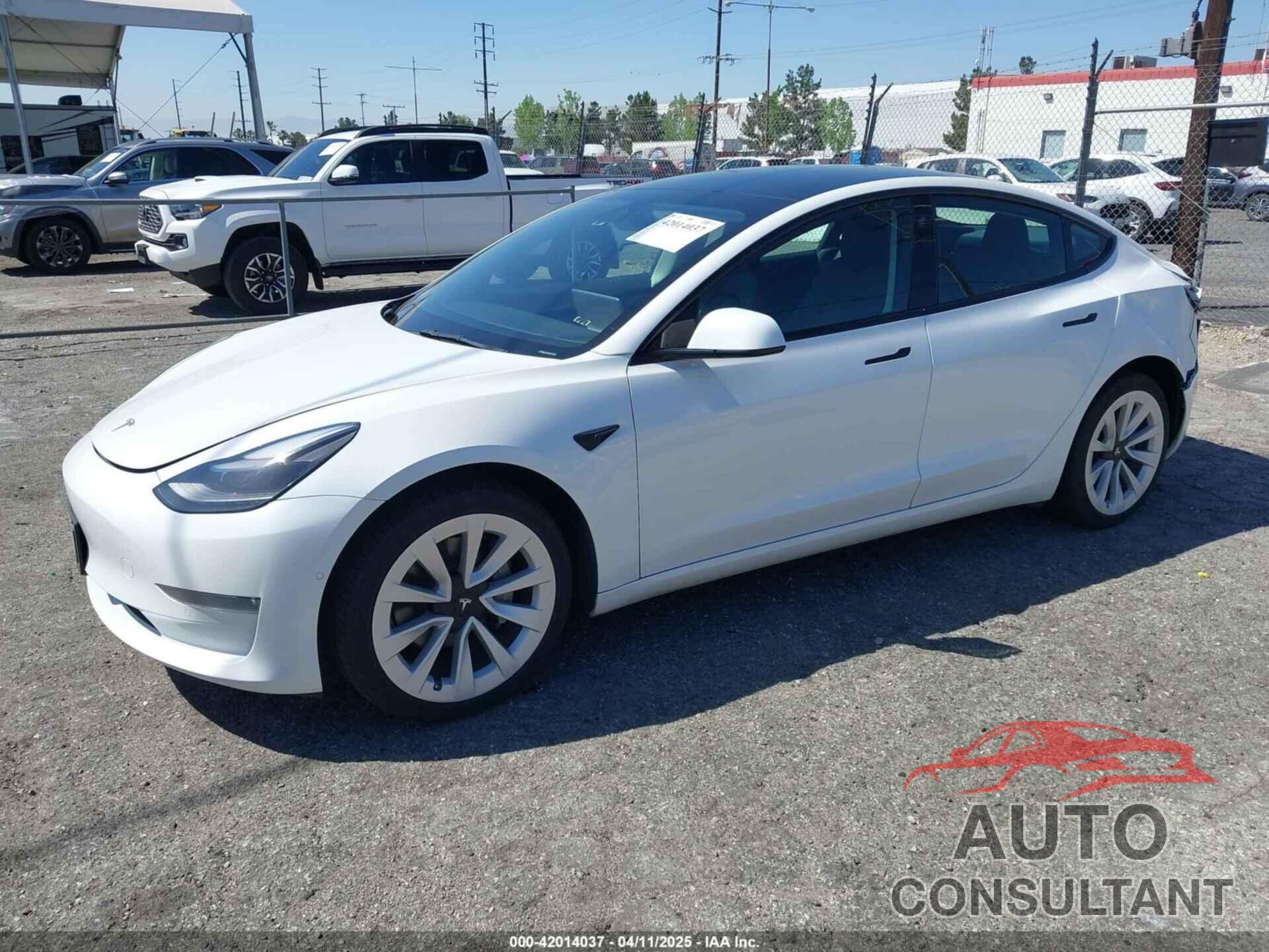 TESLA MODEL 3 2022 - 5YJ3E1EBXNF173967