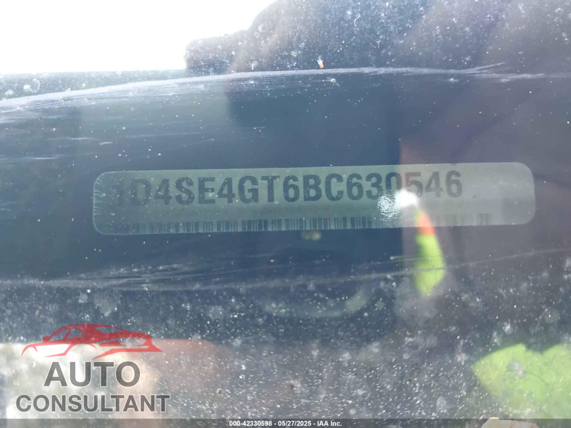 DODGE DURANGO 2011 - 1D4SE4GT6BC630546