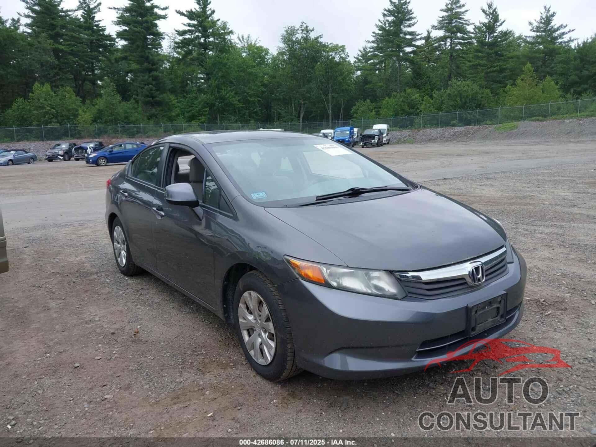 HONDA CIVIC 2012 - 2HGFB2F52CH597477