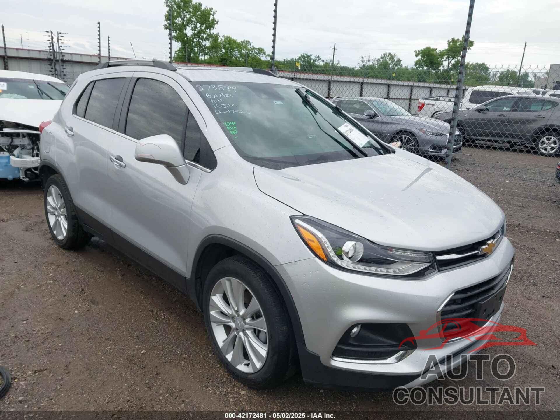 CHEVROLET TRAX 2019 - 3GNCJMSB7KL405558