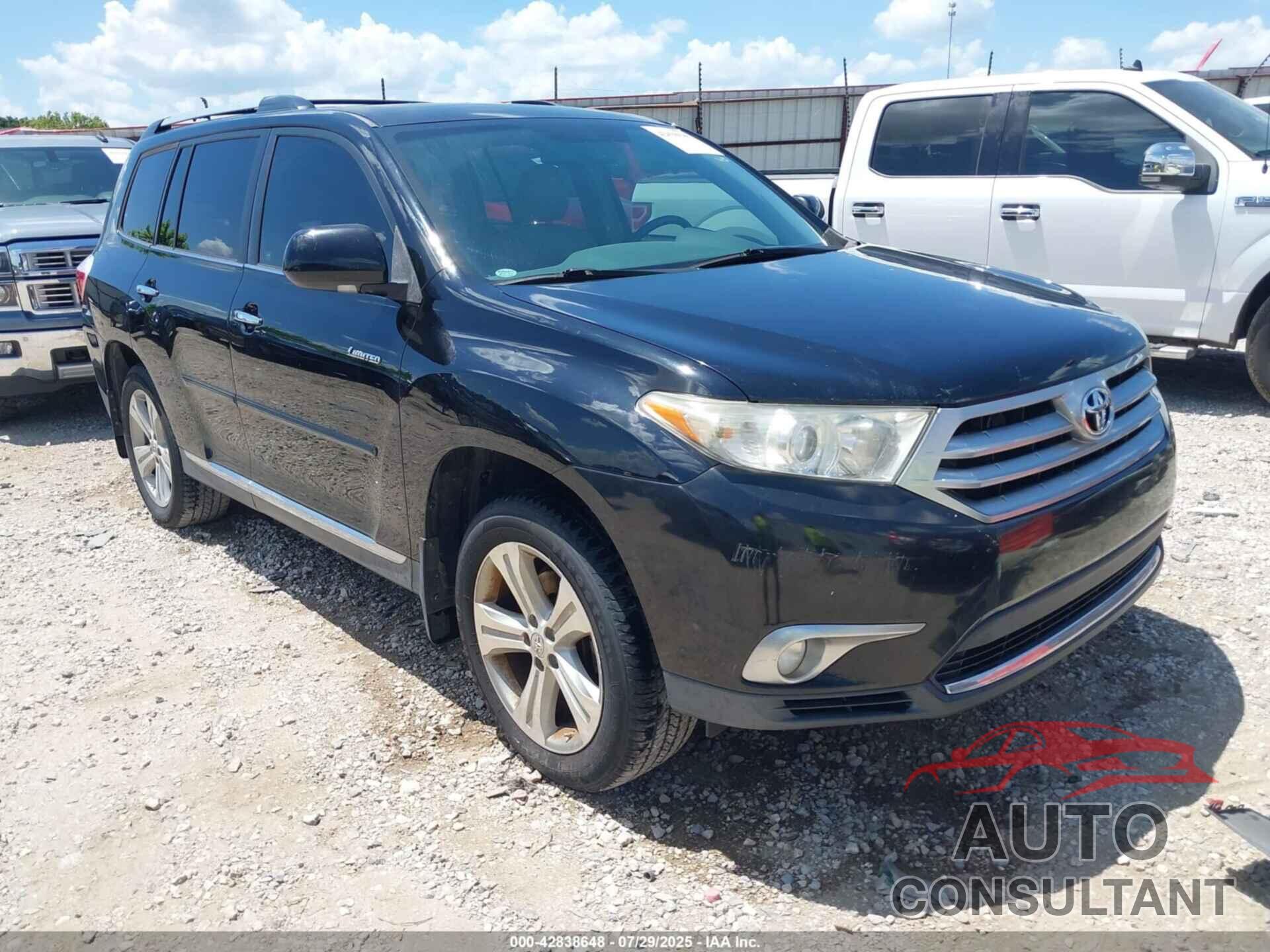 TOYOTA HIGHLANDER 2013 - 5TDYK3EH5DS114043
