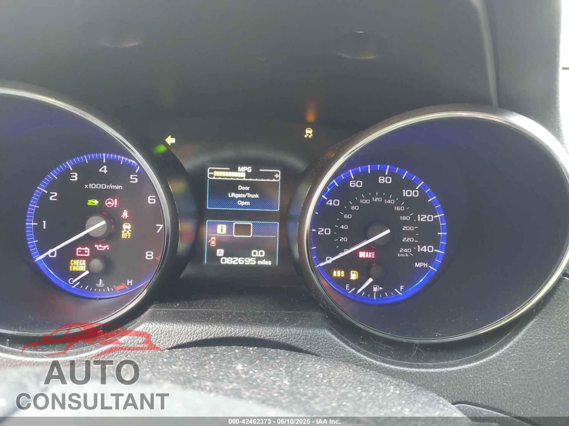 SUBARU OUTBACK 2015 - 4S4BSADC2F3327614