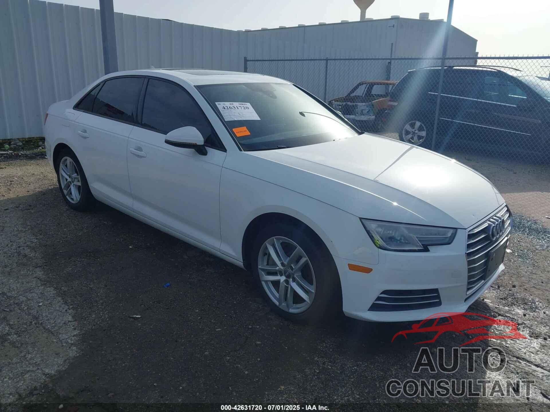 AUDI A4 2017 - WAUGNAF43HN057935