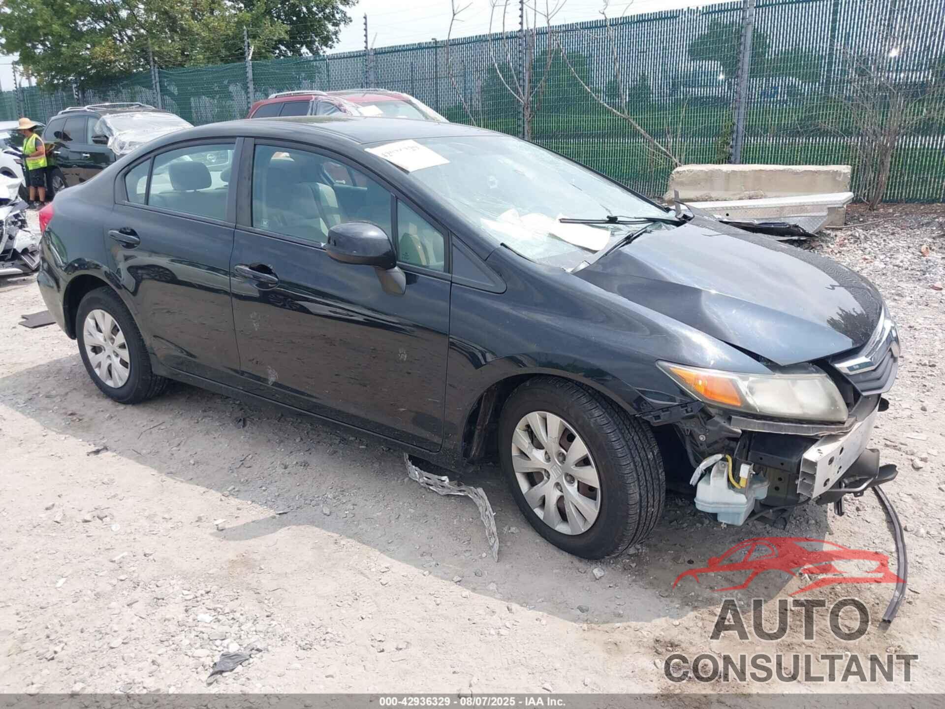 HONDA CIVIC 2012 - 2HGFB2F52CH312227