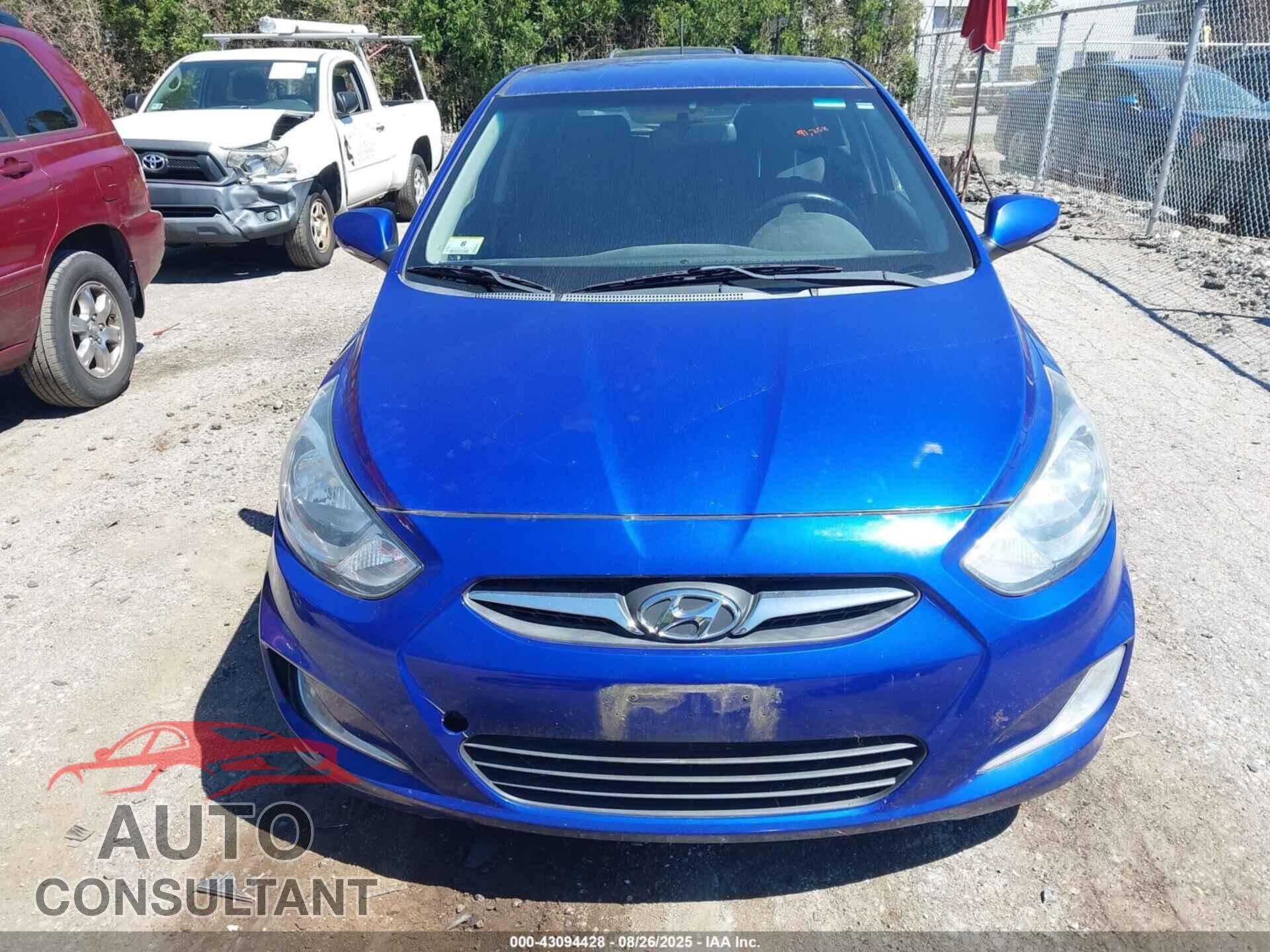 HYUNDAI ACCENT 2013 - KMHCU5AE5DU106334