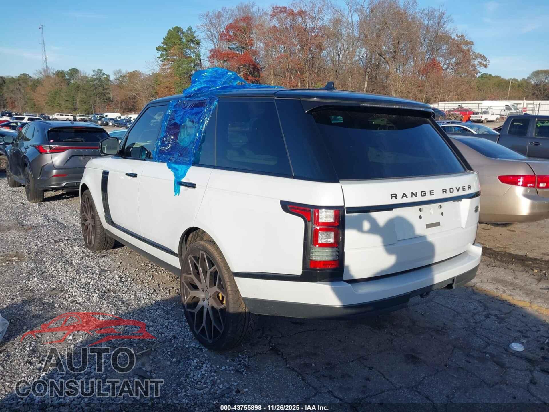 LAND ROVER RANGE ROVER 2016 - SALGS2KF3GA266826