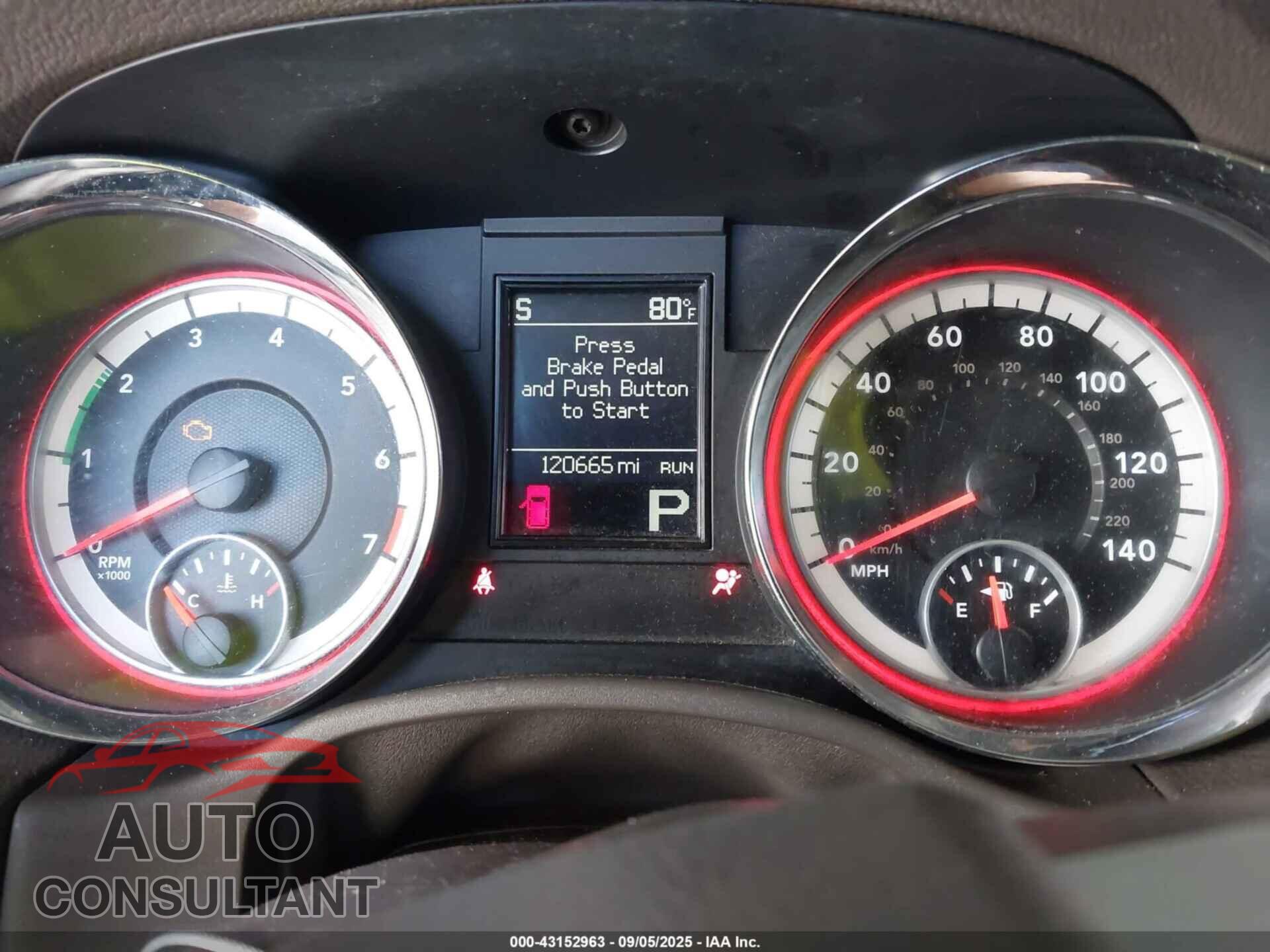 DODGE DURANGO 2012 - 1C4RDJDG4CC247808
