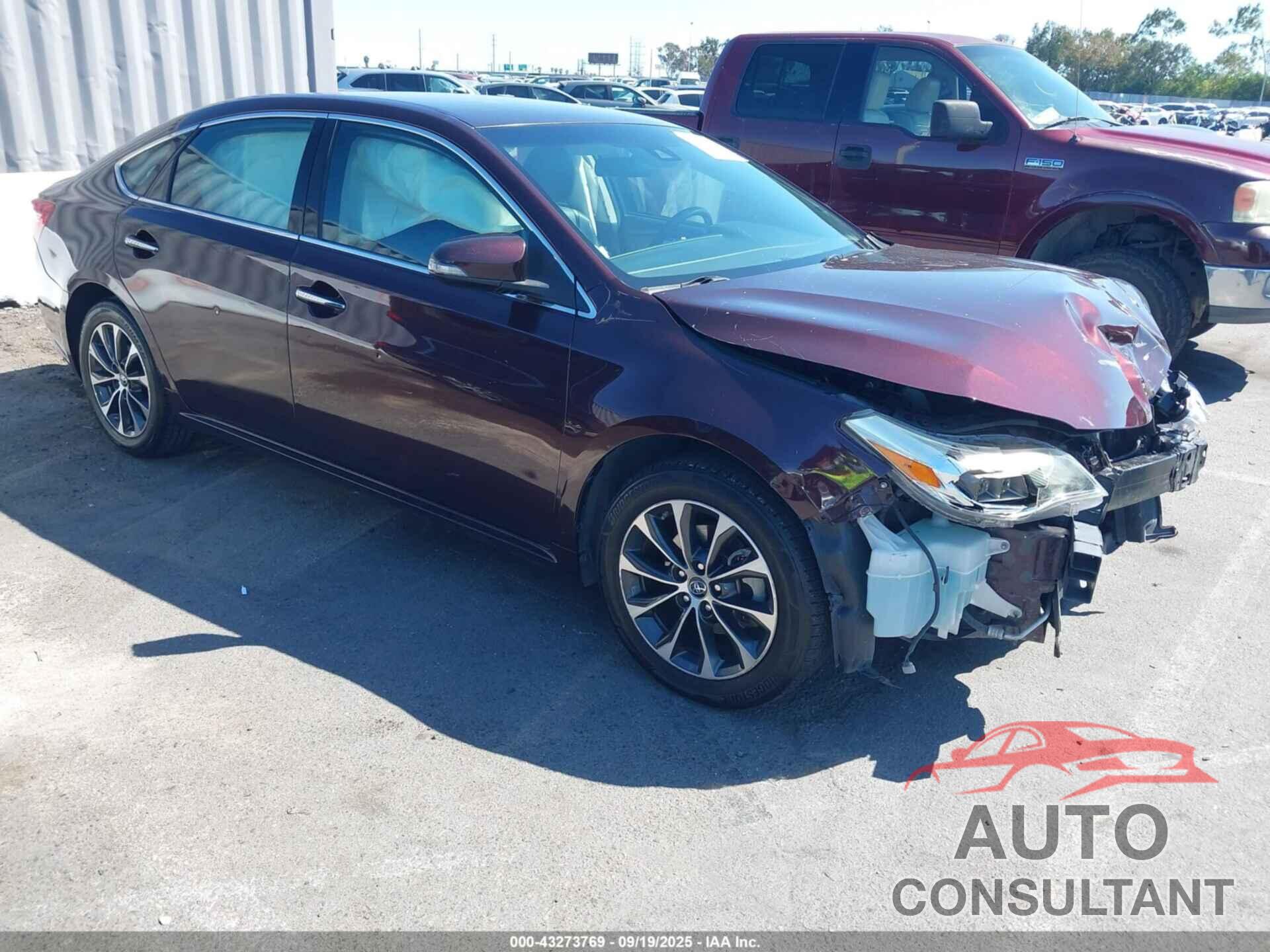 TOYOTA AVALON 2018 - 4T1BK1EBXJU284651