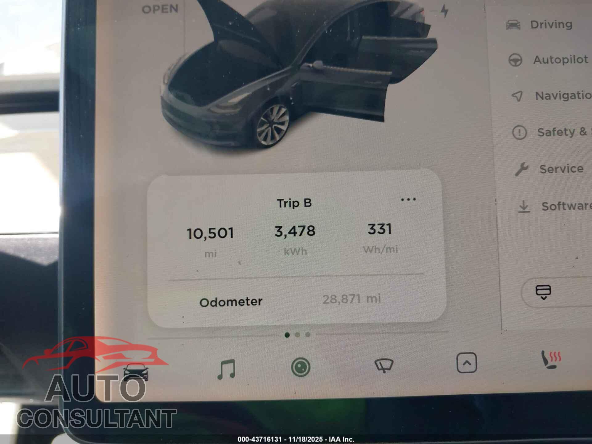 TESLA MODEL 3 2019 - 5YJ3E1EA8KF401953