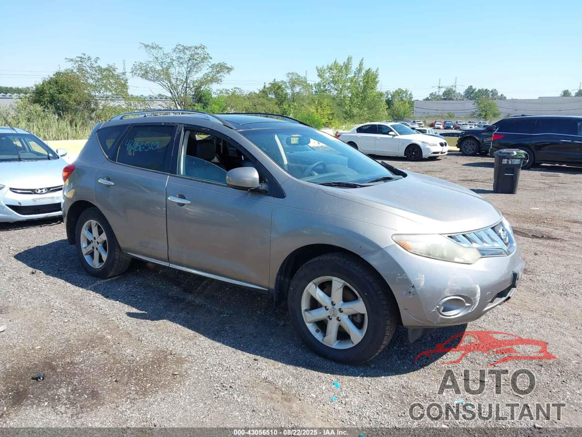 NISSAN MURANO 2009 - JN8AZ18W99W205758