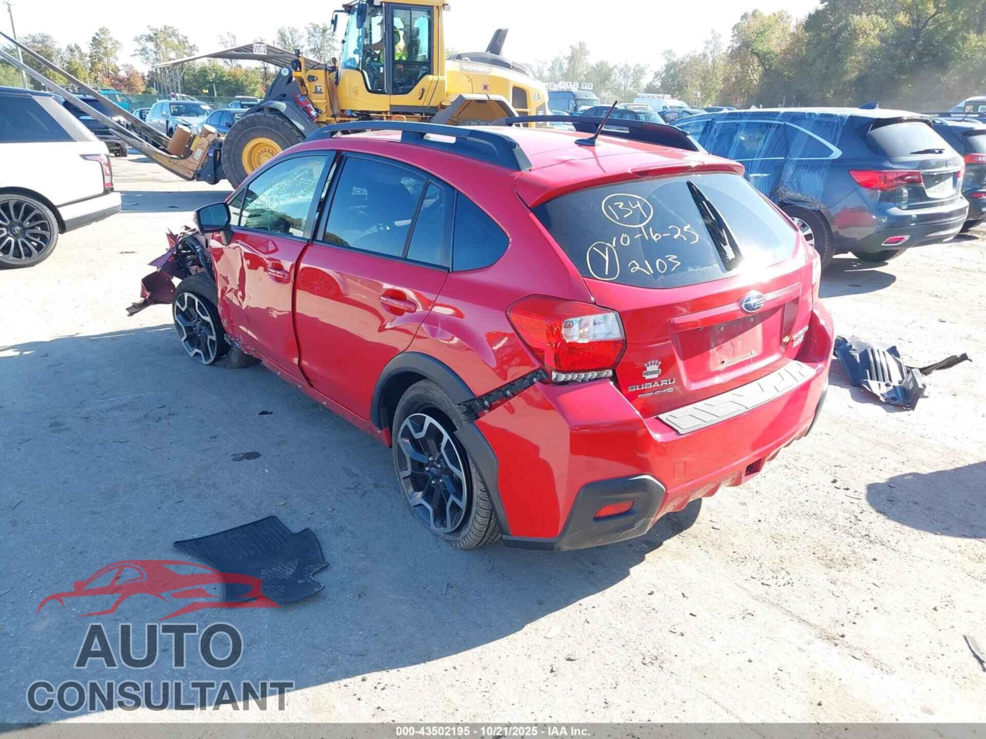 SUBARU CROSSTREK 2016 - JF2GPABC0G8295461