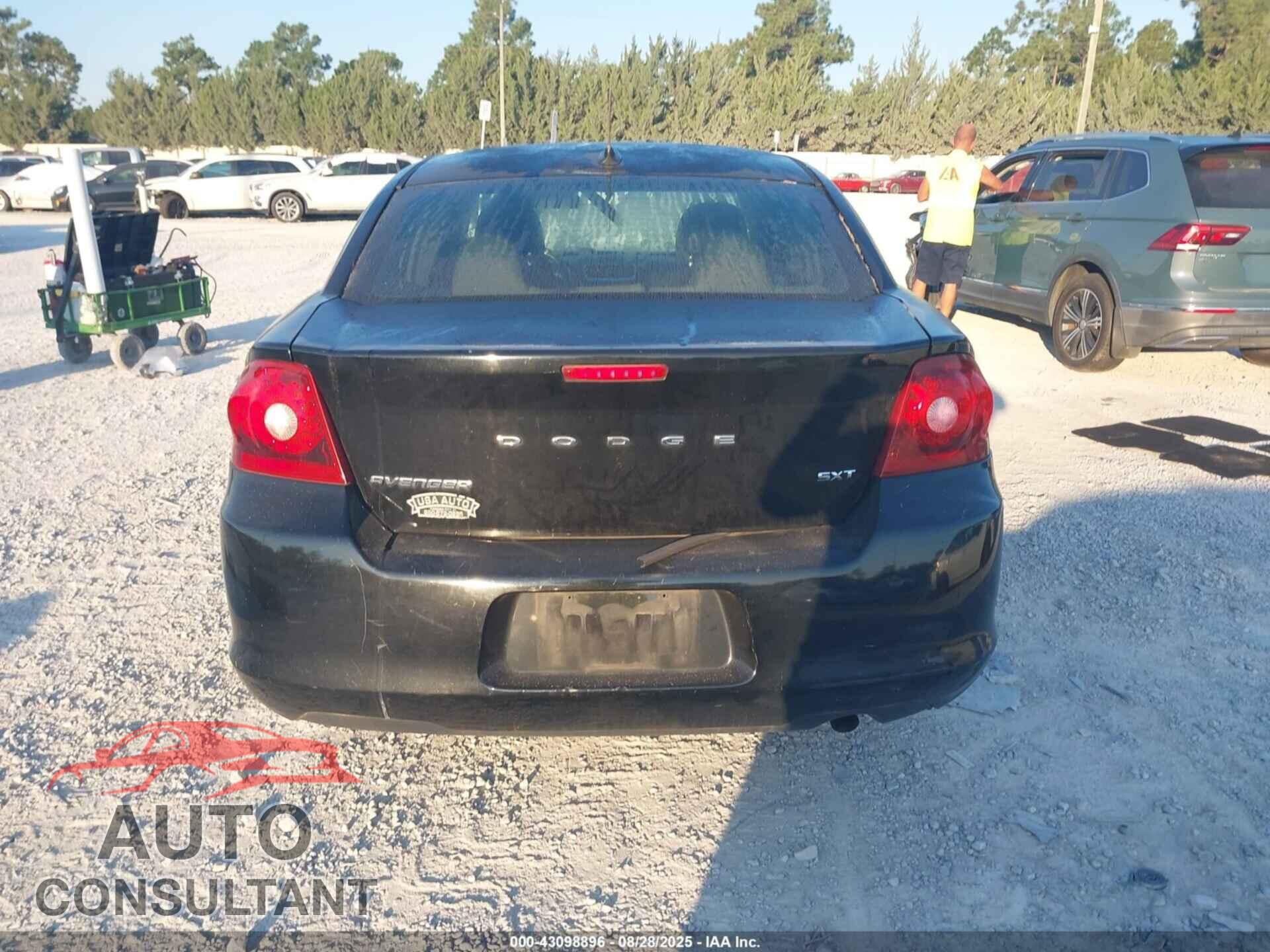DODGE AVENGER 2012 - 1C3CDZCB4CN195101