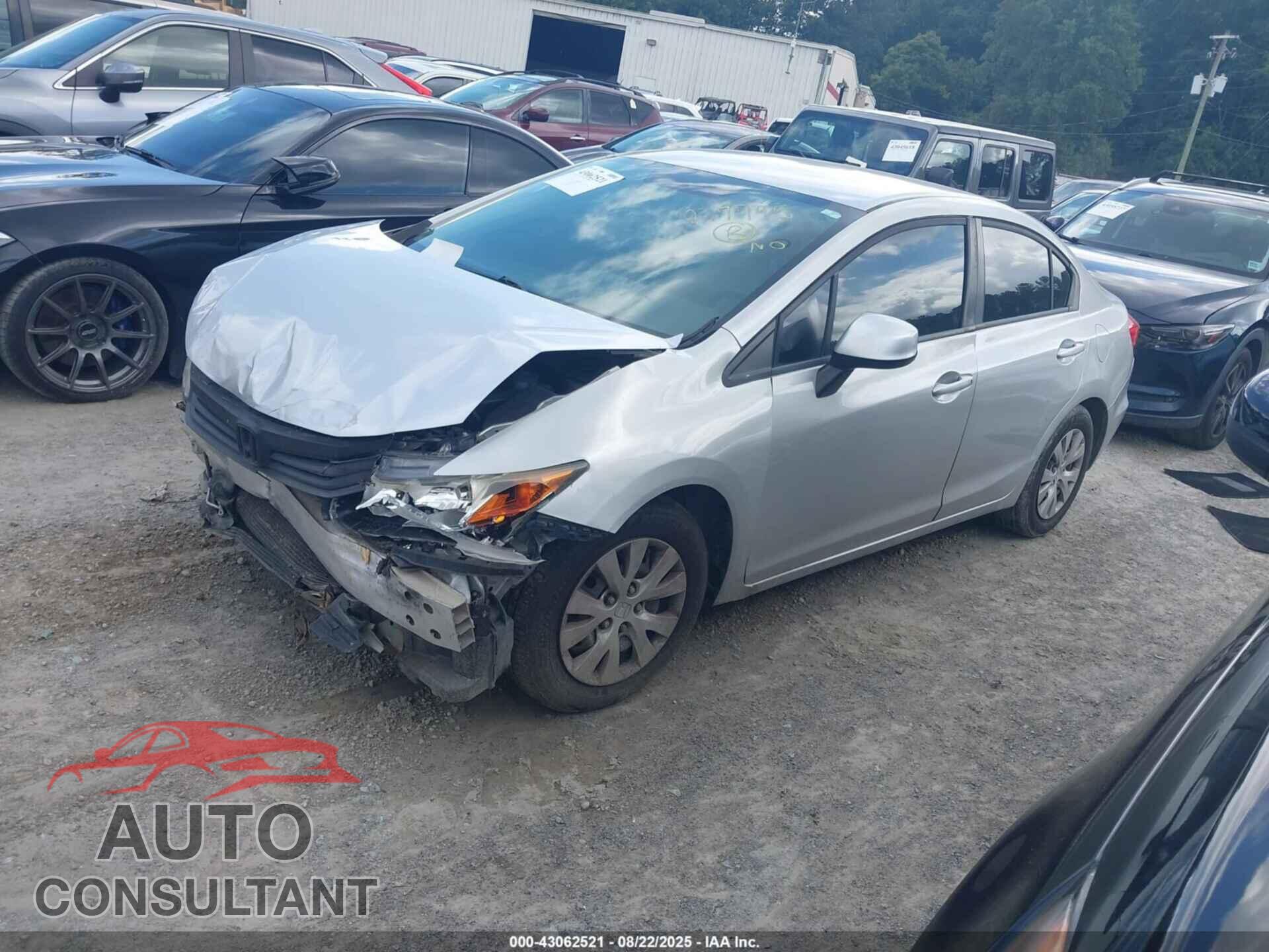 HONDA CIVIC 2012 - 19XFB2F5XCE077795