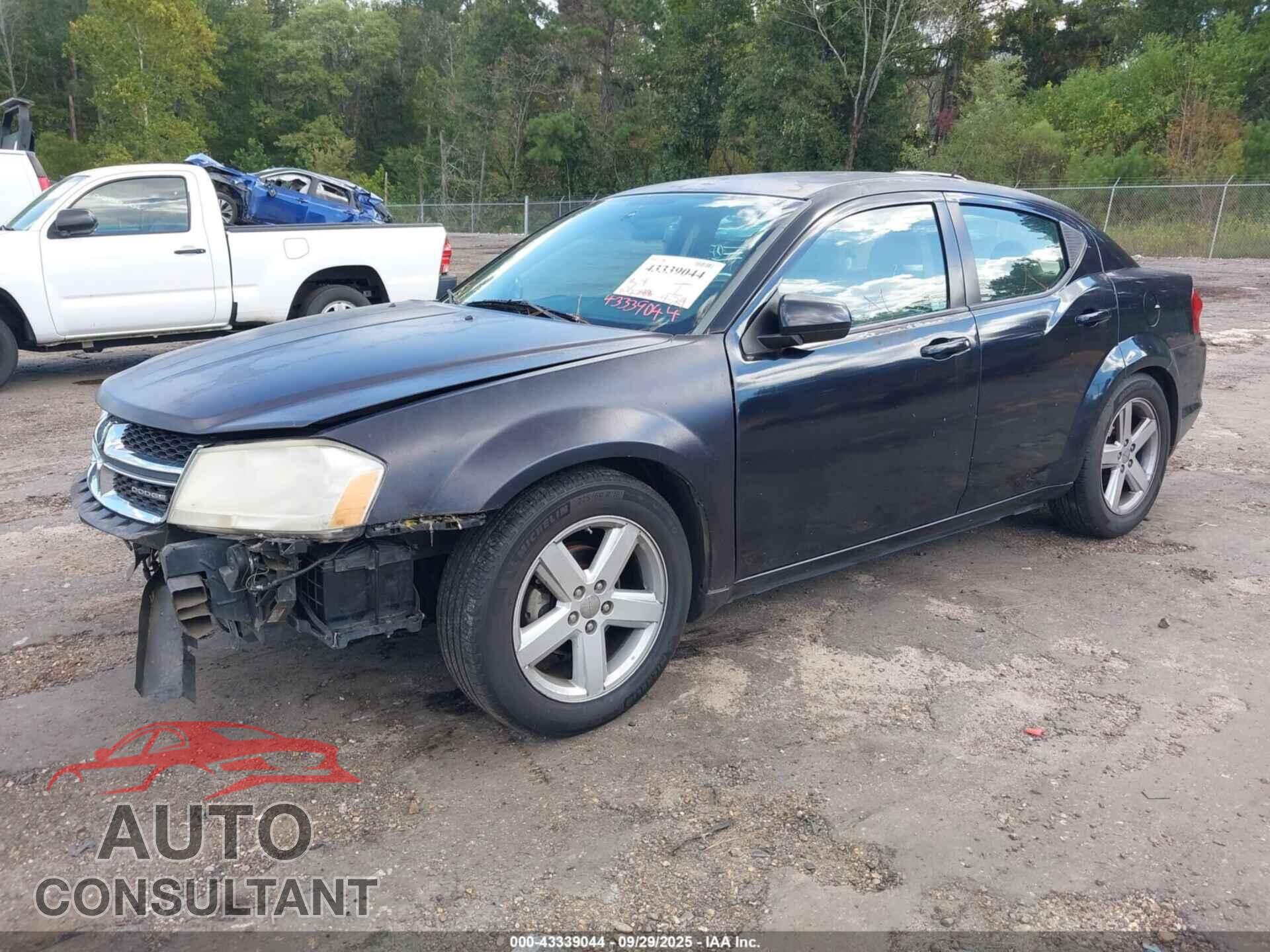 DODGE AVENGER 2012 - 1C3CDZCB0CN147935