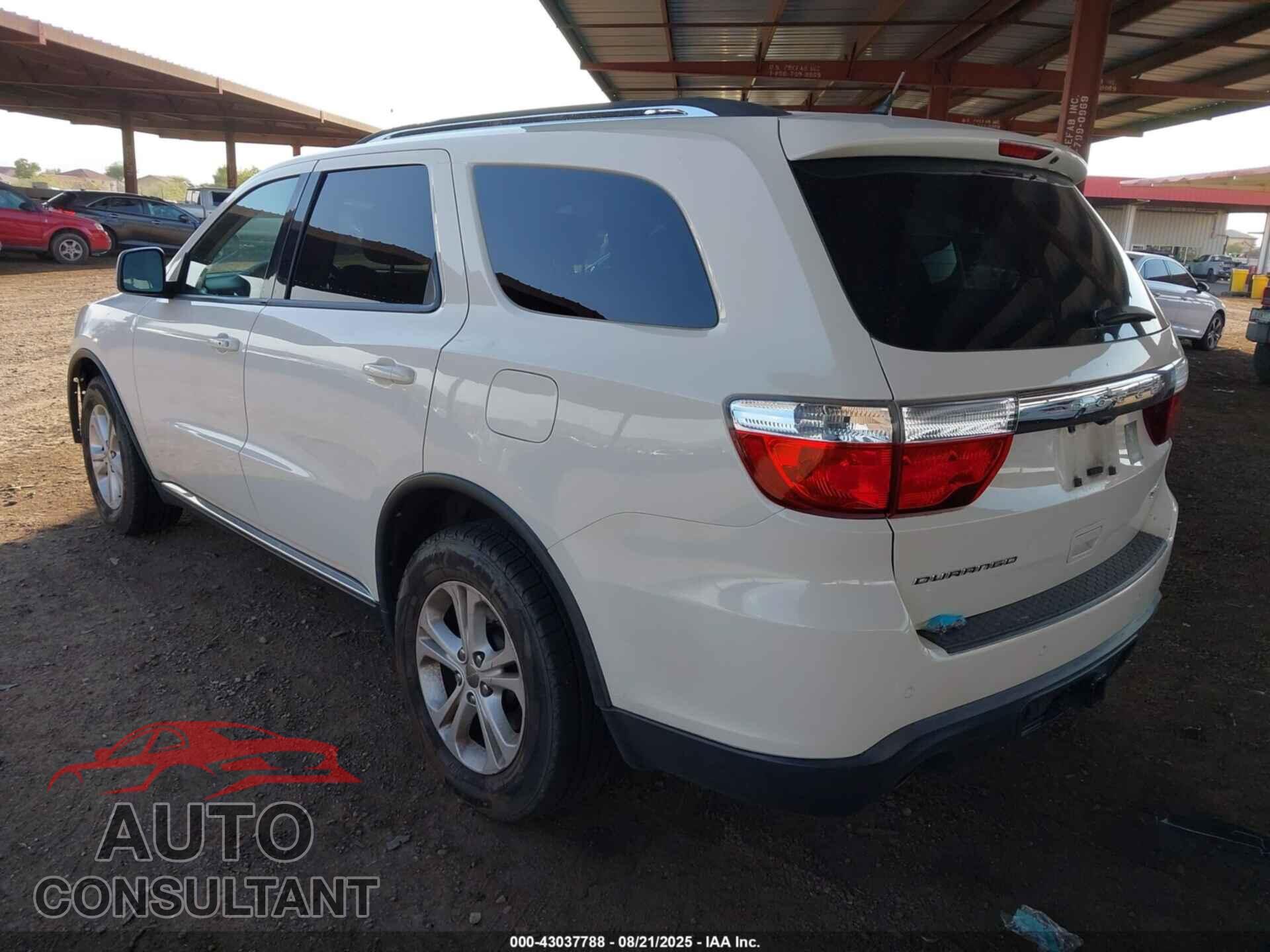 DODGE DURANGO 2012 - 1C4SDHDT8CC261587