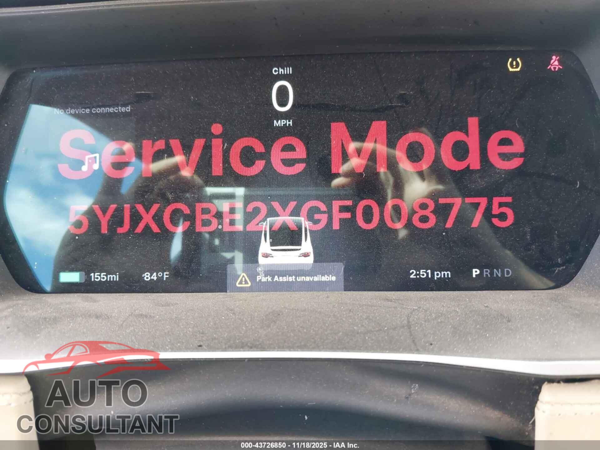 TESLA MODEL X 2016 - 5YJXCBE2XGF008775
