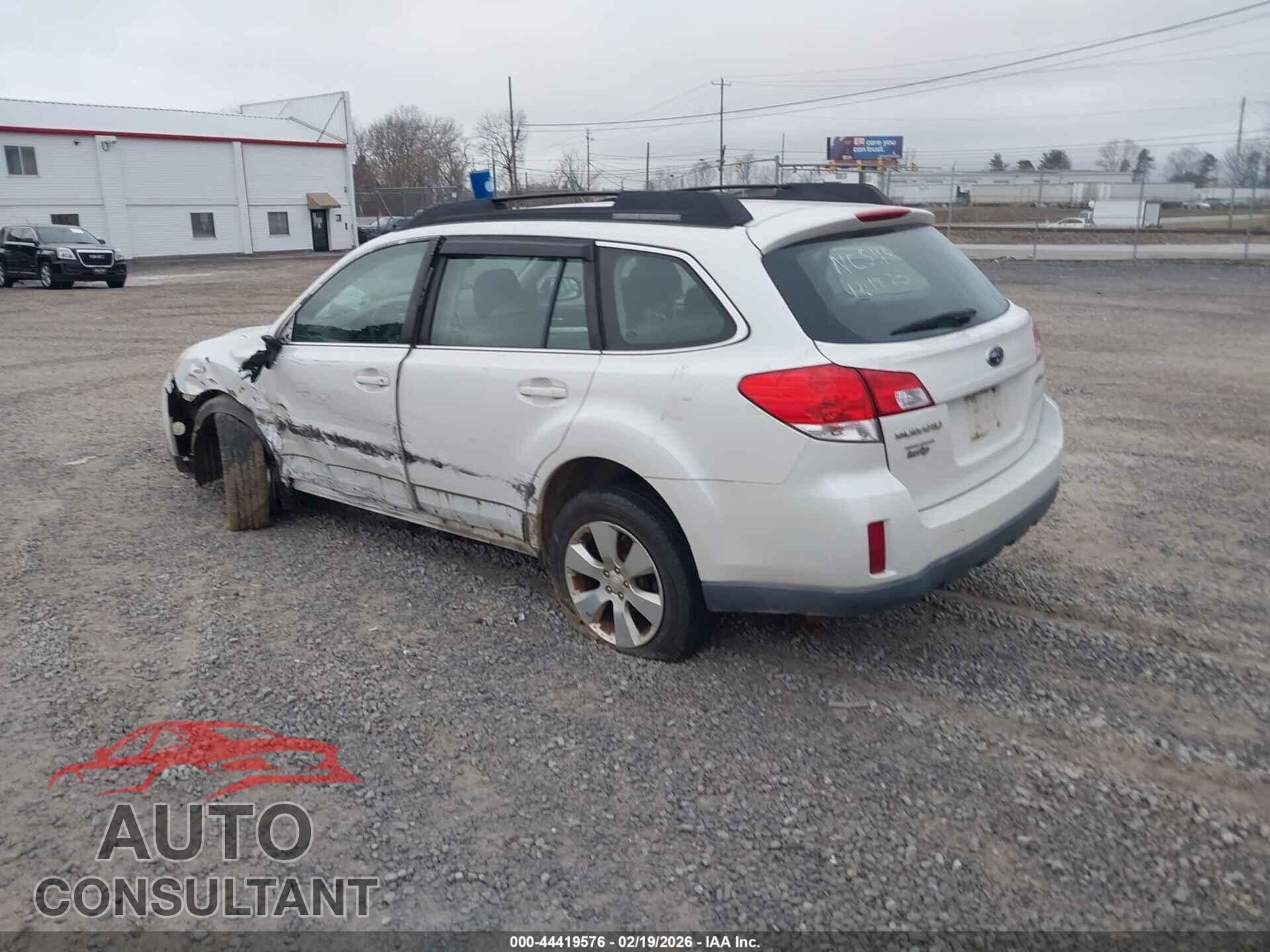 SUBARU OUTBACK 2012 - 4S4BRCAC7C3232103