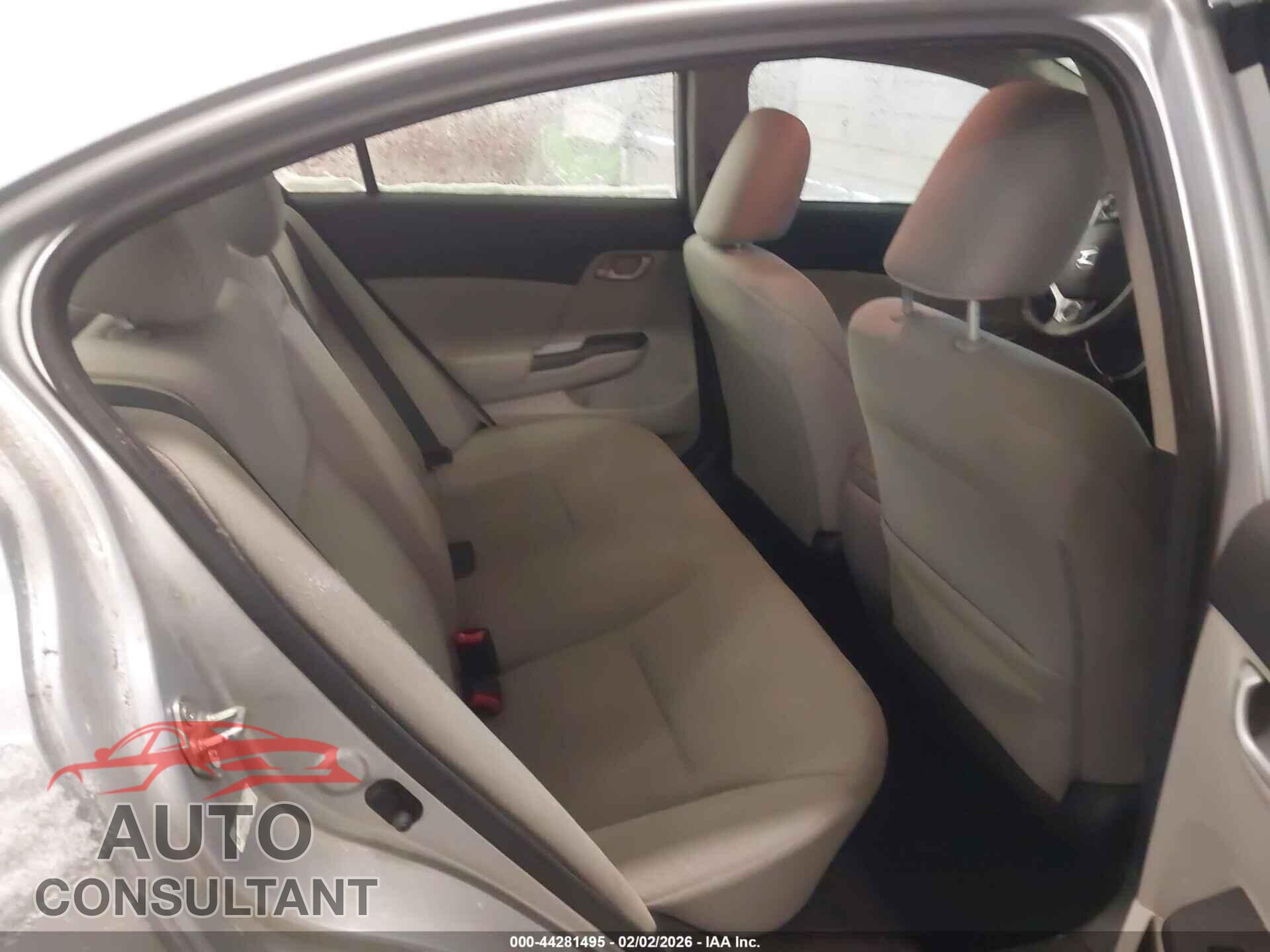 HONDA CIVIC 2013 - 2HGFB2F52DH582012
