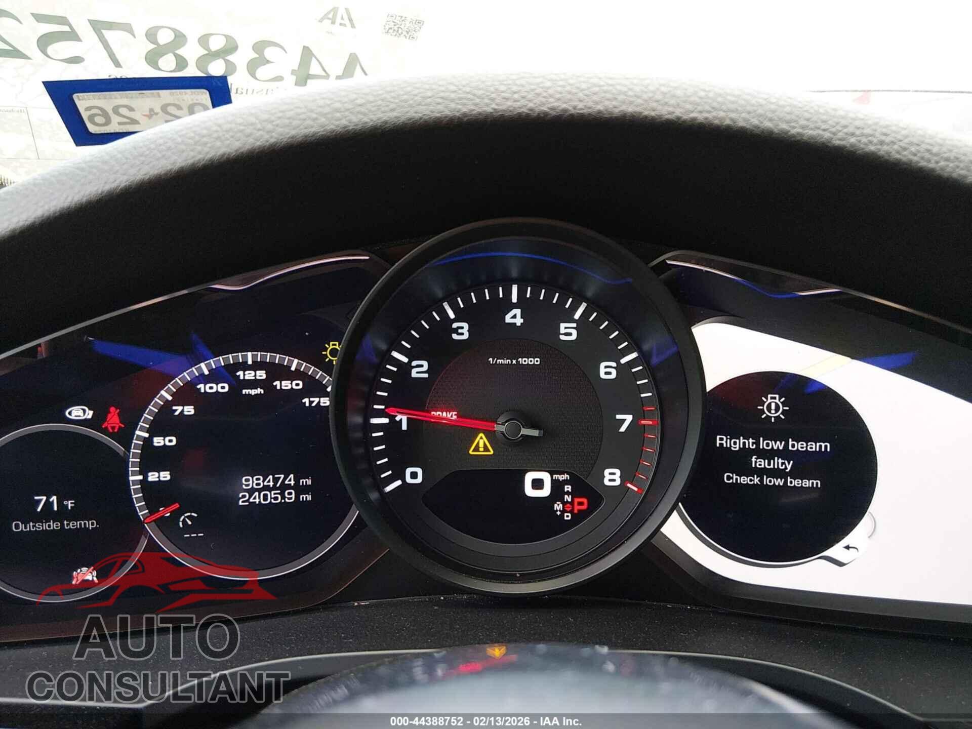 PORSCHE CAYENNE 2019 - WP1AA2AY5KDA10731