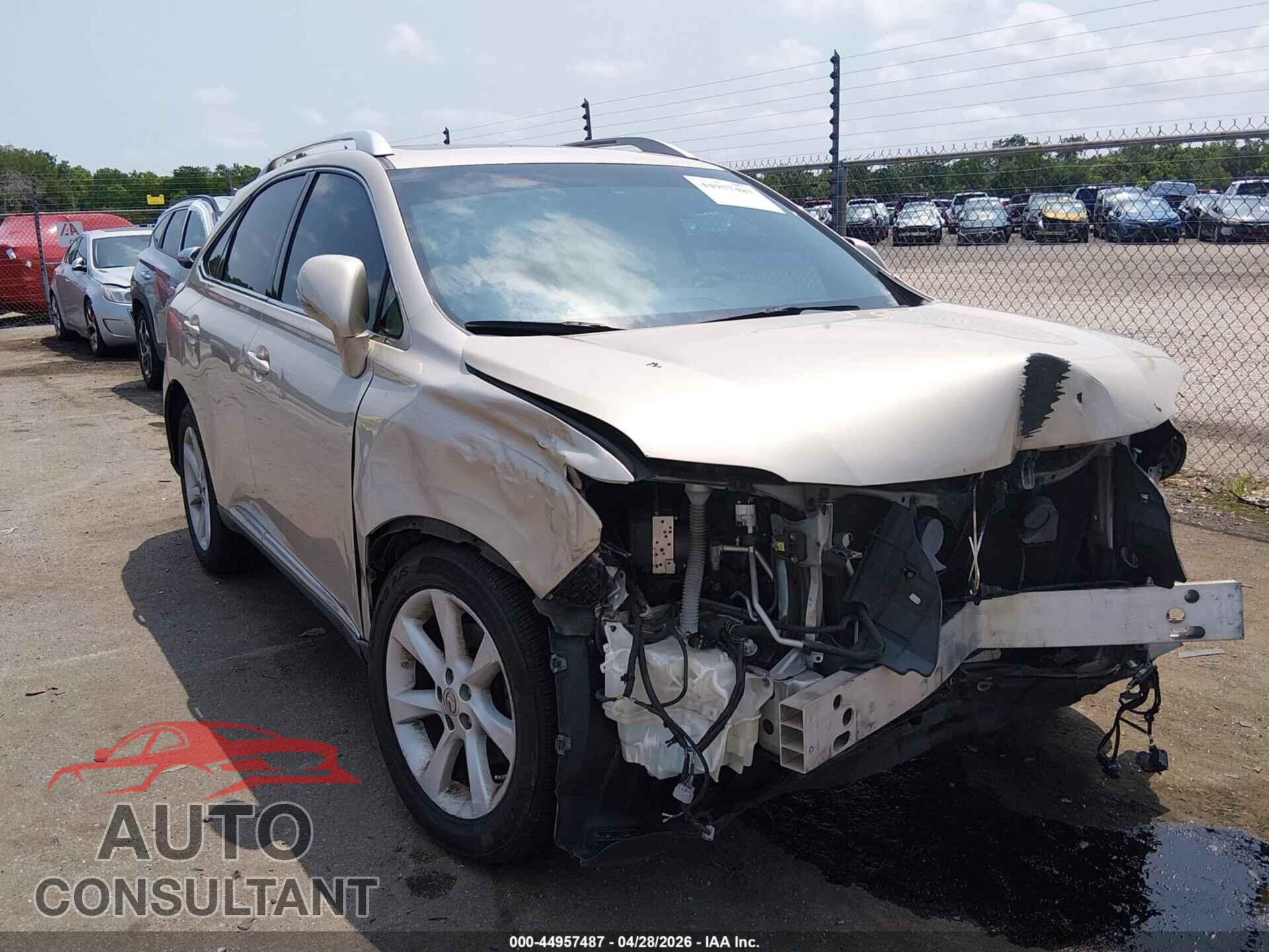 LEXUS RX 350 2012 - 2T2ZK1BA2CC068741