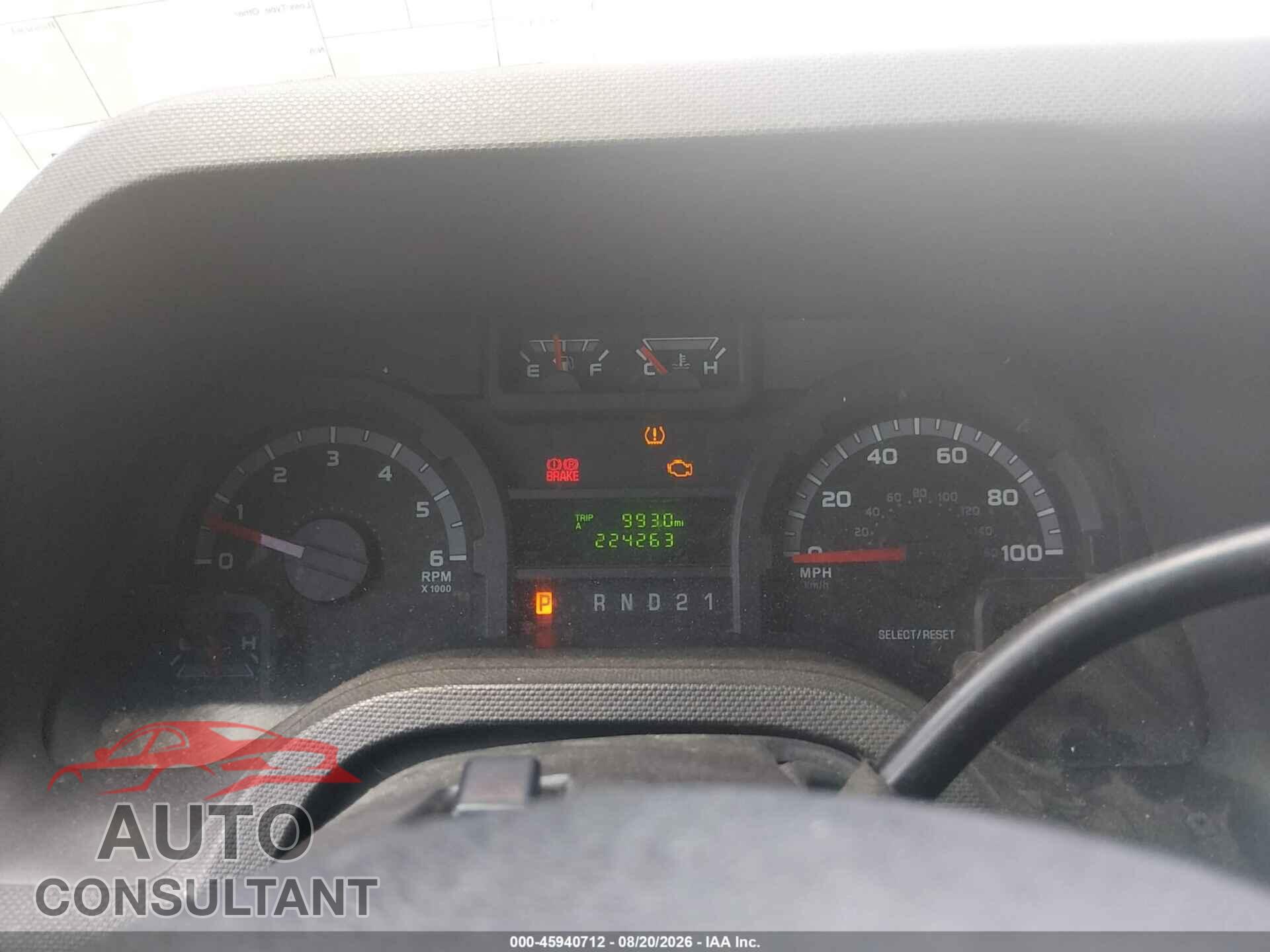 FORD E-150 2009 - 1FTNE14WX9DA47876