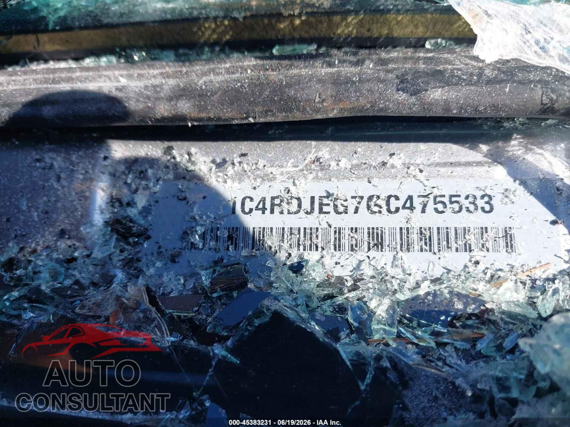 DODGE DURANGO 2016 - 1C4RDJEG7GC475533