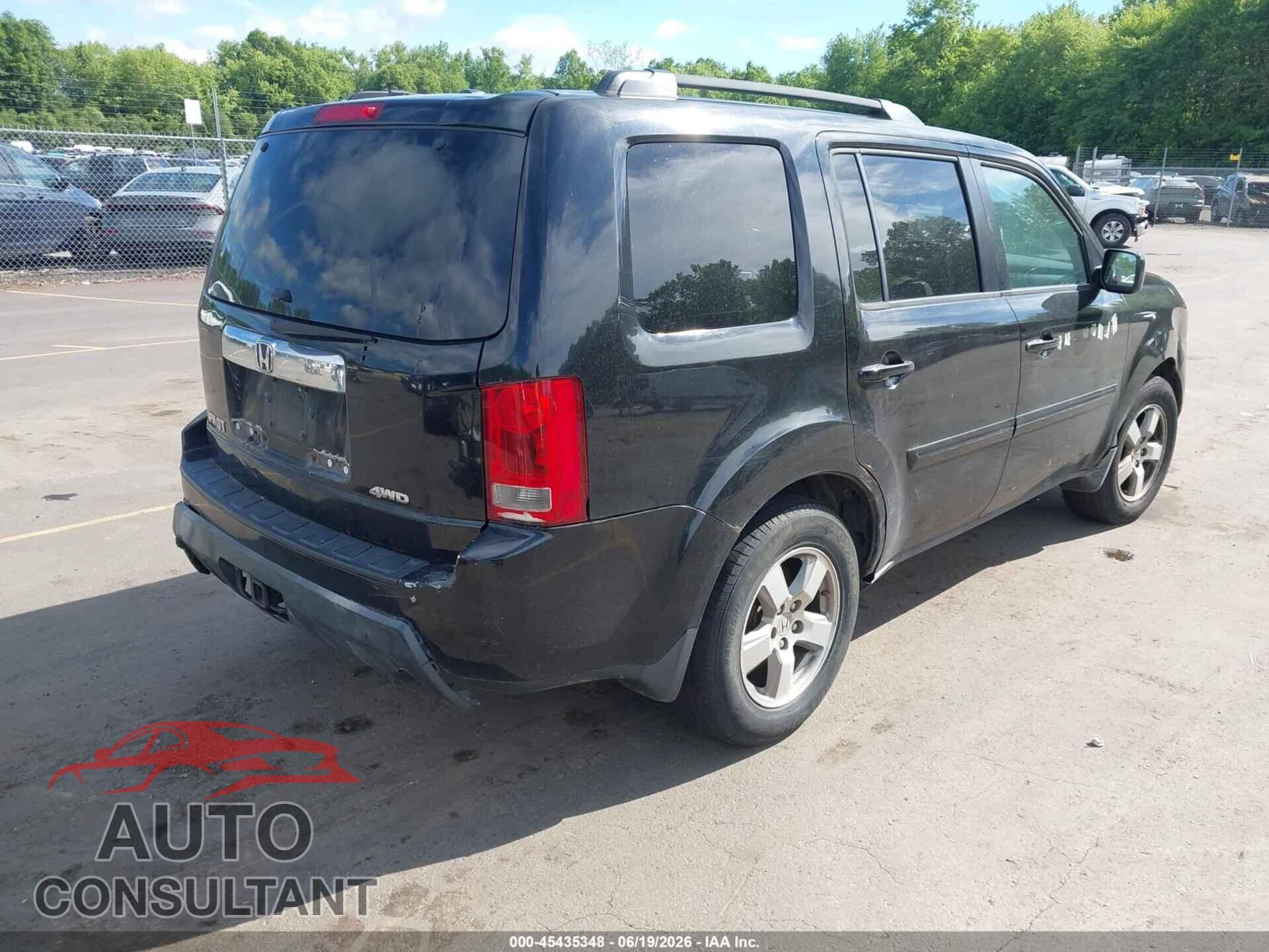 HONDA PILOT 2011 - 5FNYF4H7XBB029536