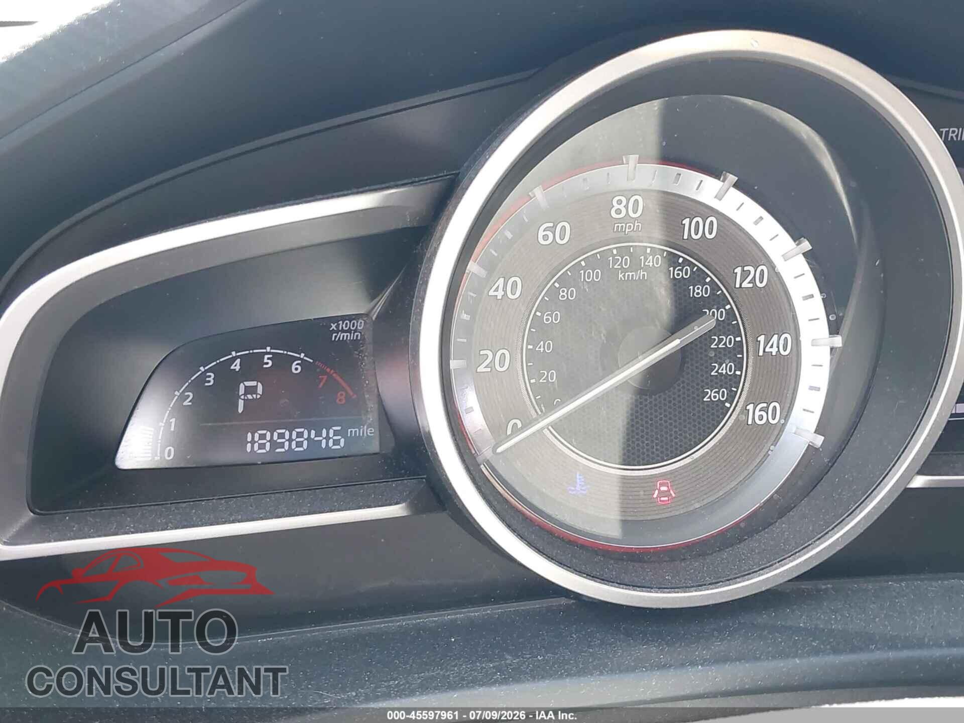 MAZDA MAZDA3 2014 - JM1BM1M76E1102396
