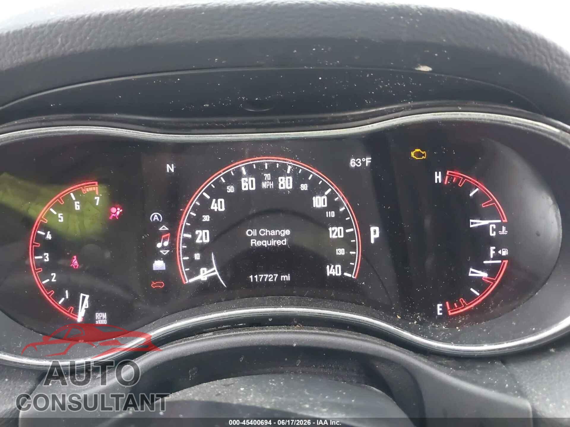 DODGE DURANGO 2017 - 1C4RDJDG8HC827909