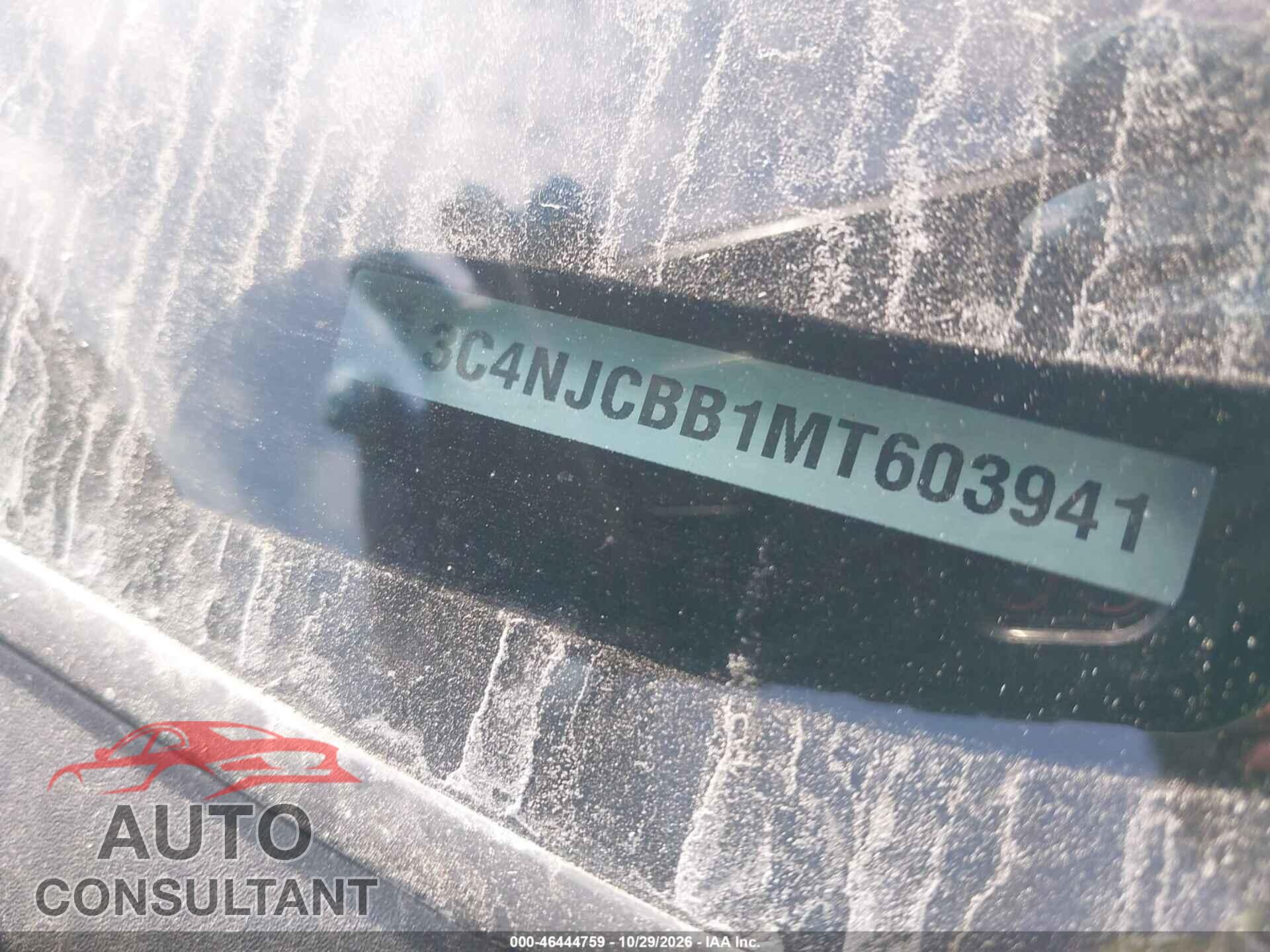 JEEP COMPASS 2021 - 3C4NJCBB1MT603941